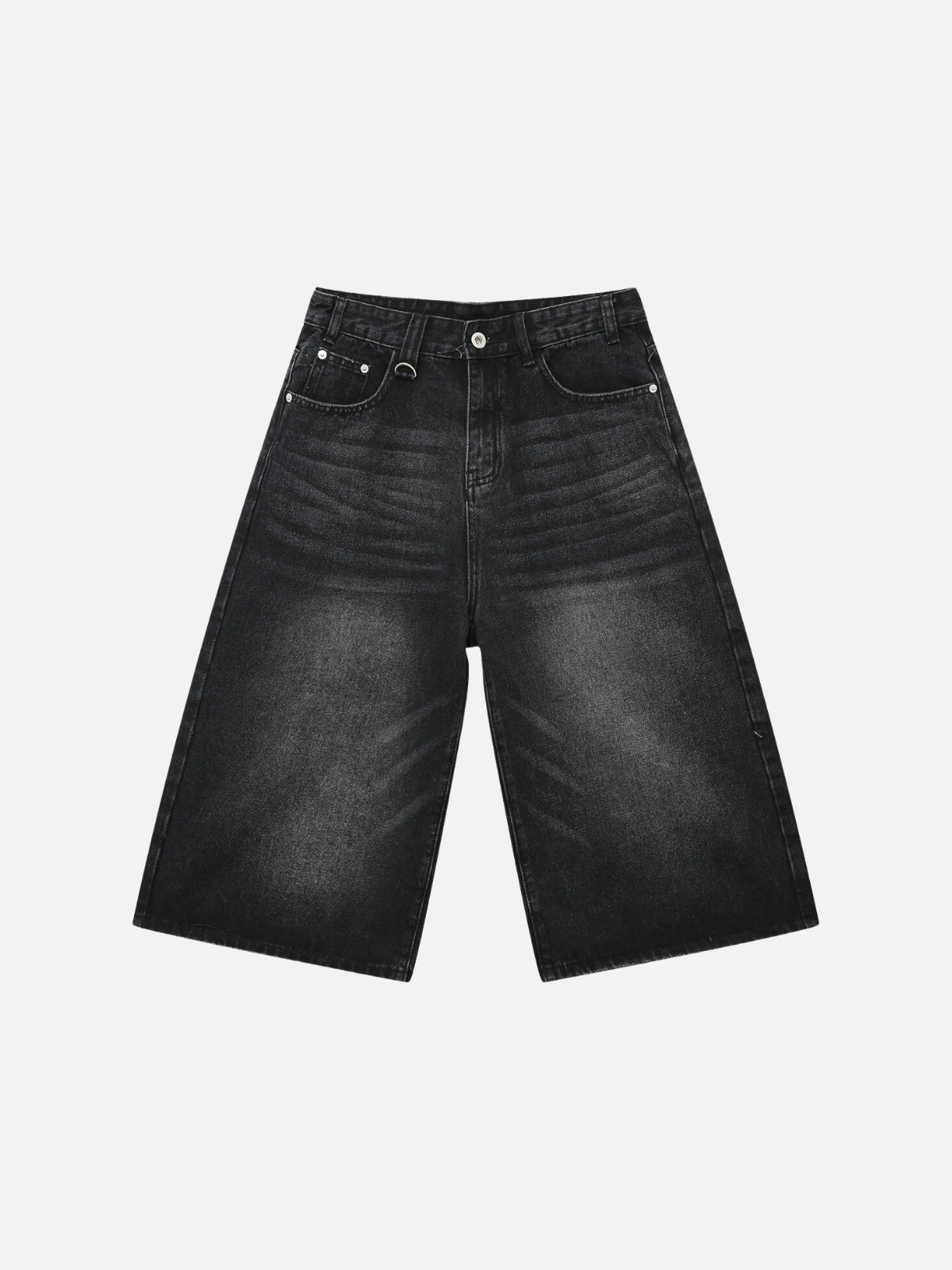 DERIU - Baggy Denim Jorts Black | Teenwear.eu