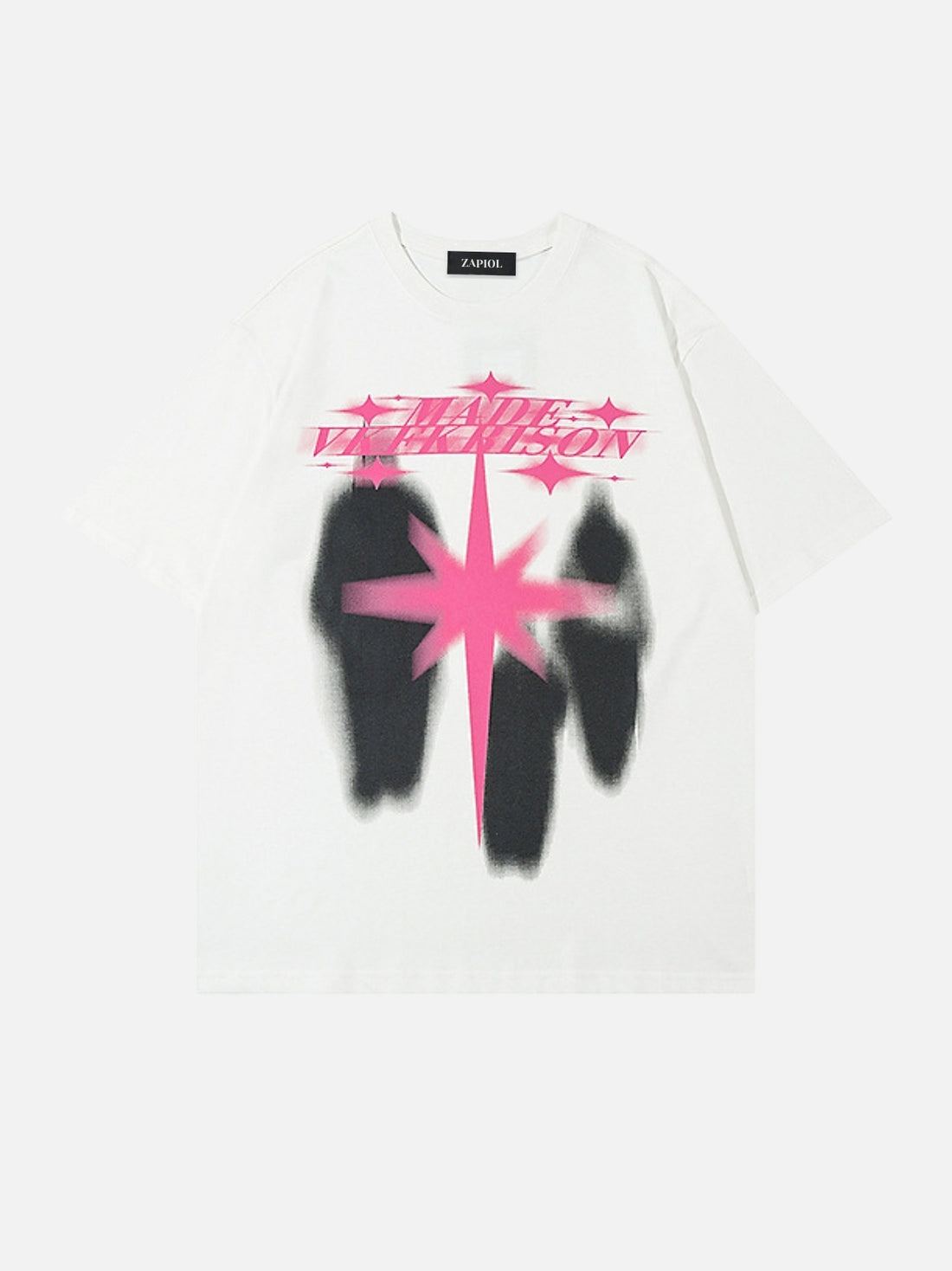 RISON - Oversized Print T-Shirt White | Teenwear.eu