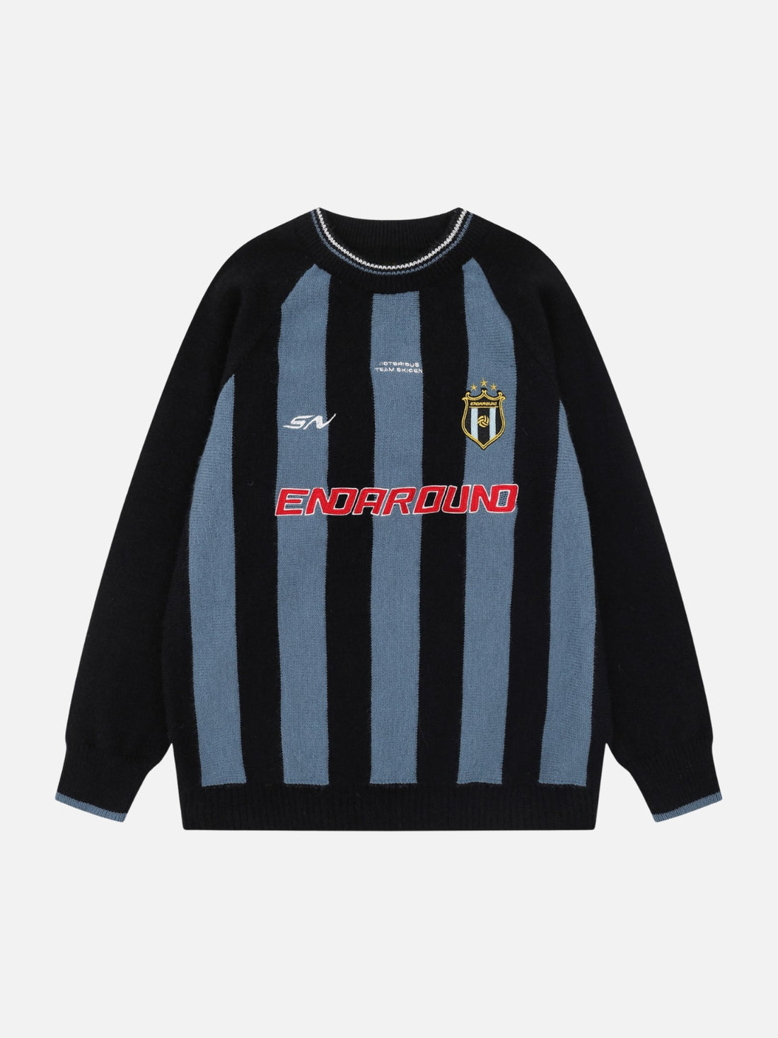 VICTOR - Oversized Graphic Sweater Blue | Teenwear.eu