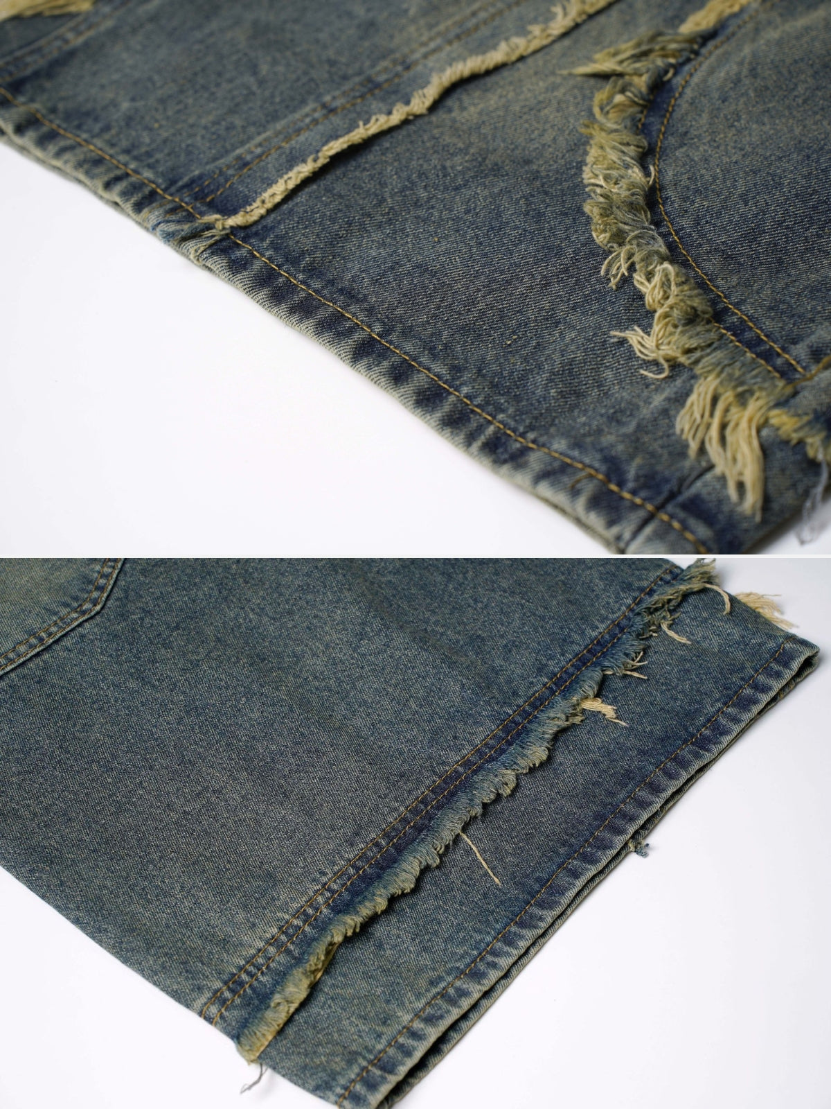TORNZ - Baggy Denim Embroidered Jorts | Teenwear.eu