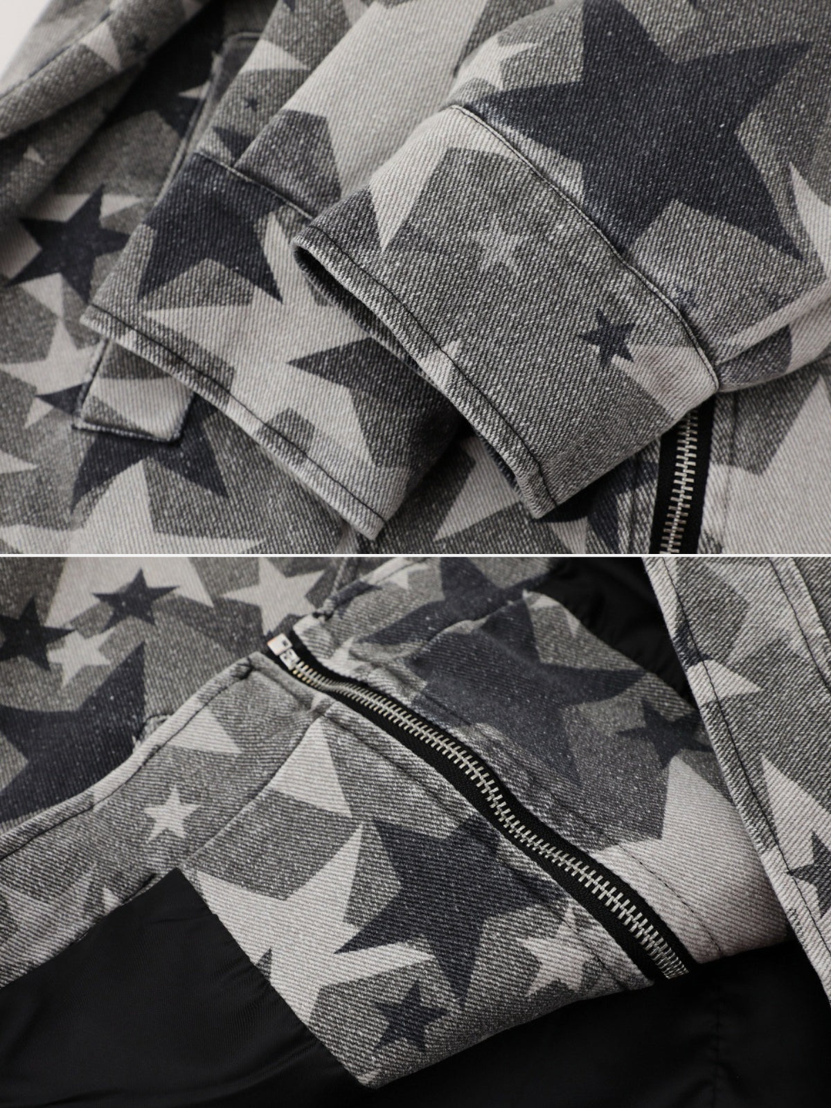 ASTERO - Denim Oversized Print Jacket | Teenwear.eu