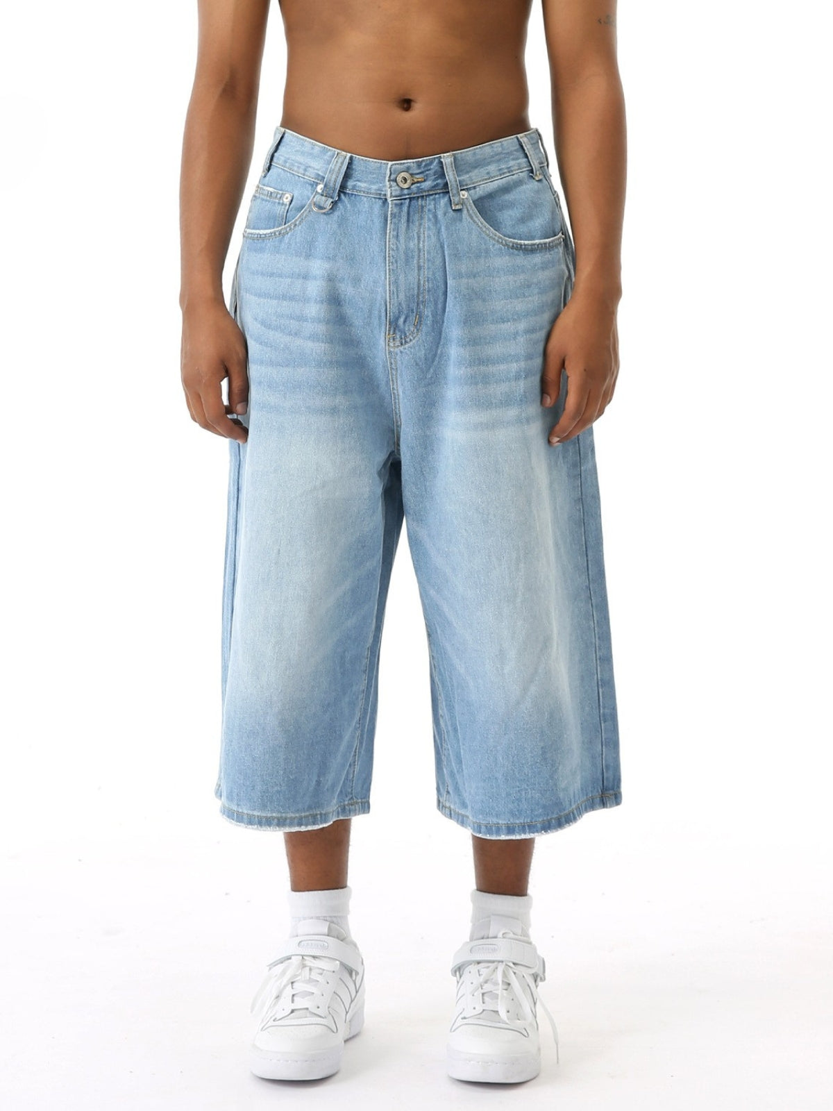 GENTLES - Baggy Denim Jorts | Teenwear.eu