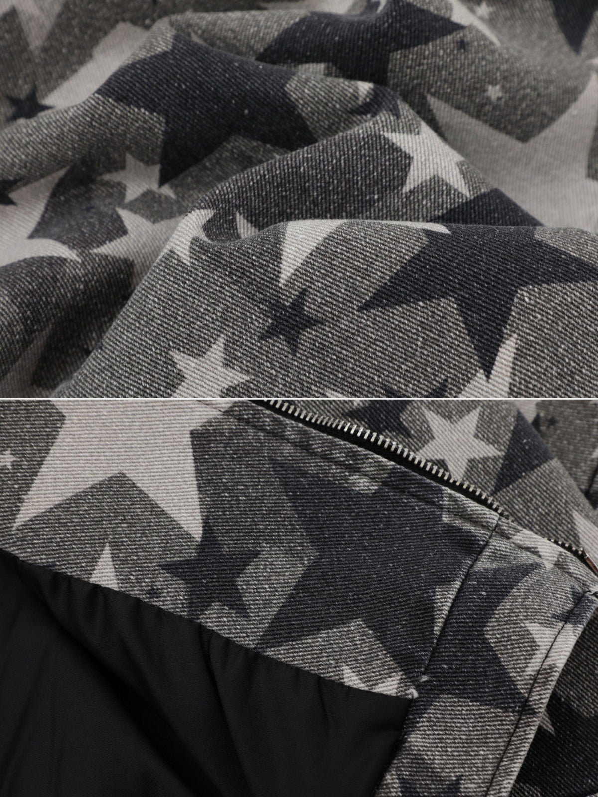 ASTERO - Denim Oversized Print Jacket | Teenwear.eu