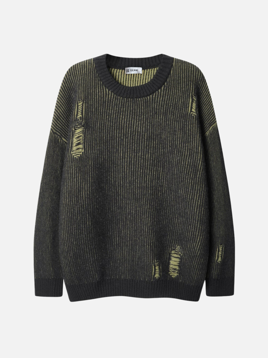 TINTED - Oversized Basic Sweater Yellow | Teenwear.eu