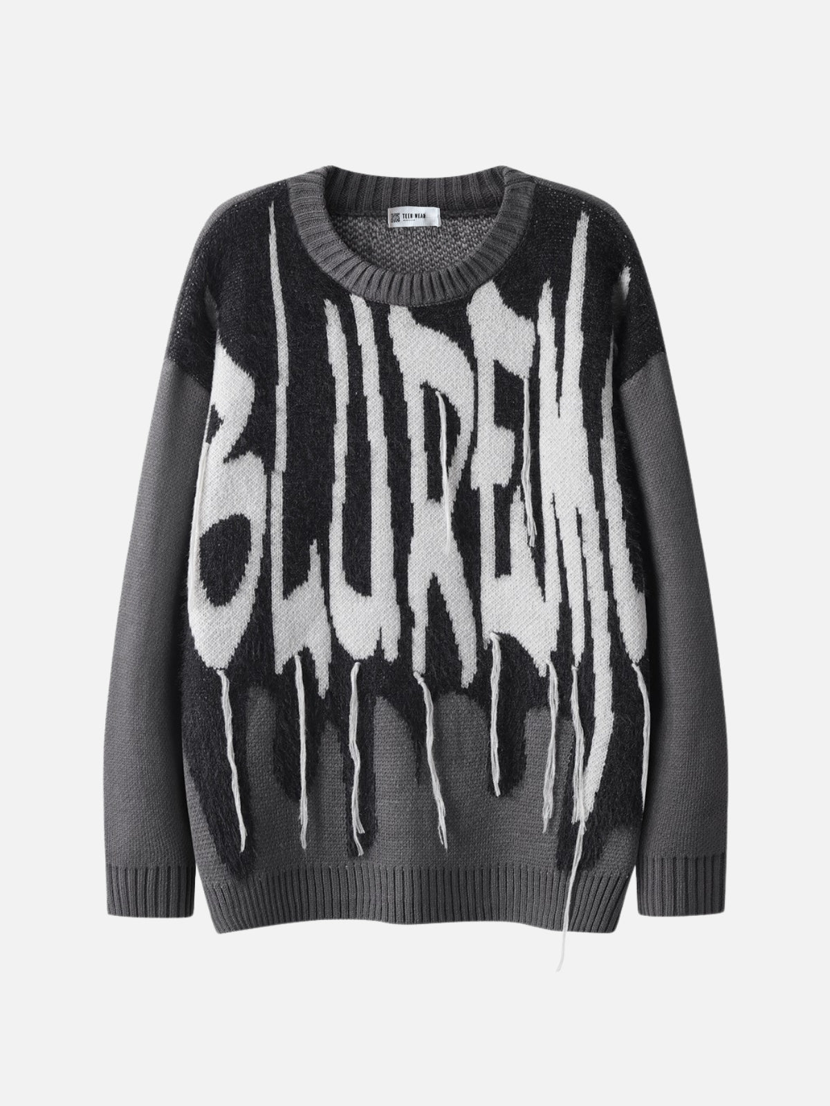 SPREAD OUT - Oversized Graphic Sweater Grey | Teenwear.eu