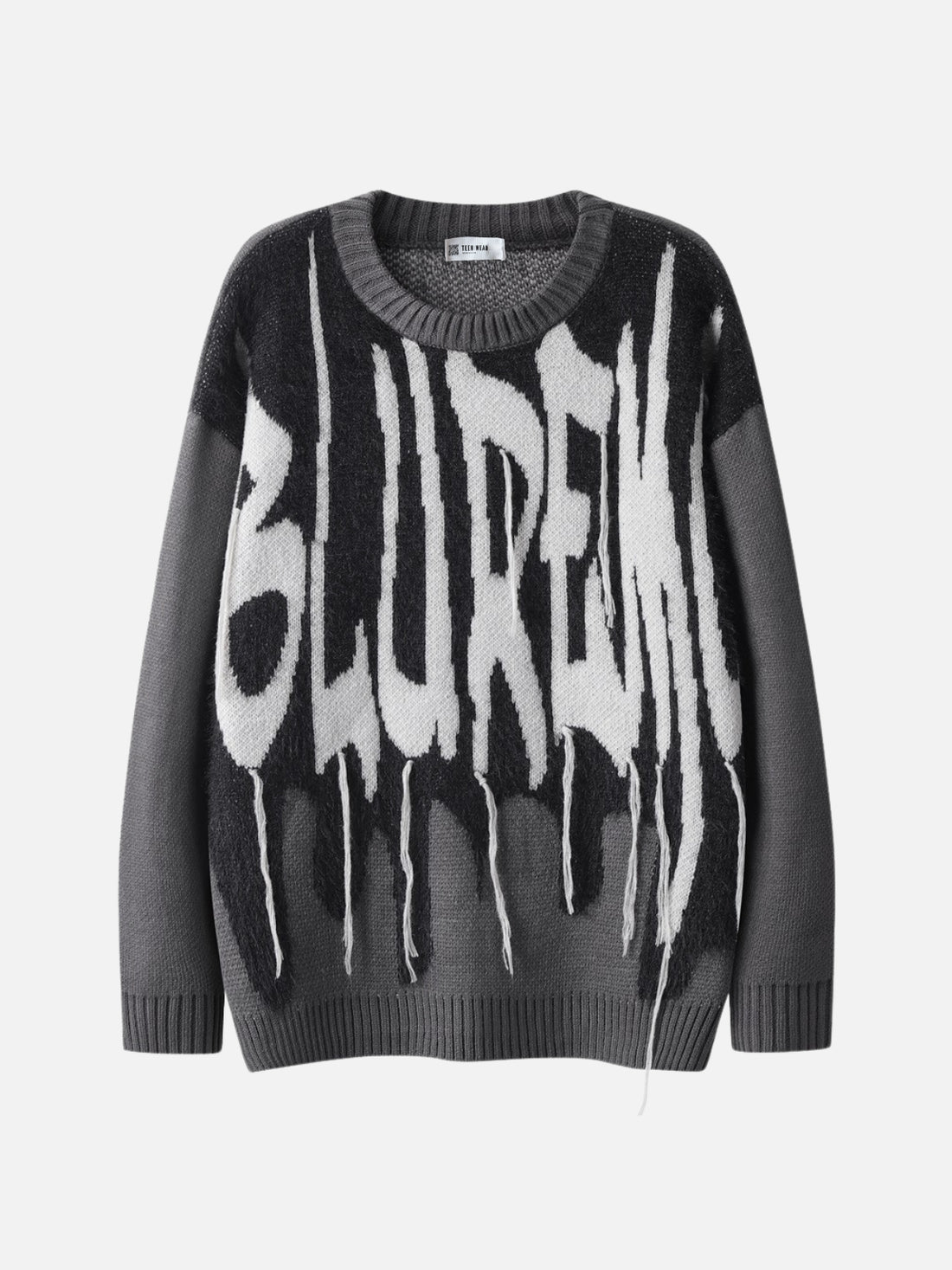 SPREAD OUT - Oversized Graphic Sweater Grey | Teenwear.eu