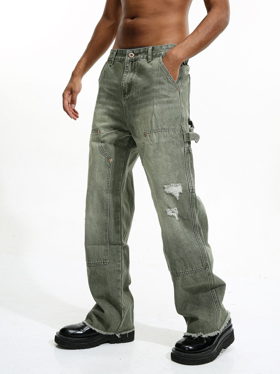 LUMBER - Straight Cargo Ripped Basic Jeans | Teenwear.eu