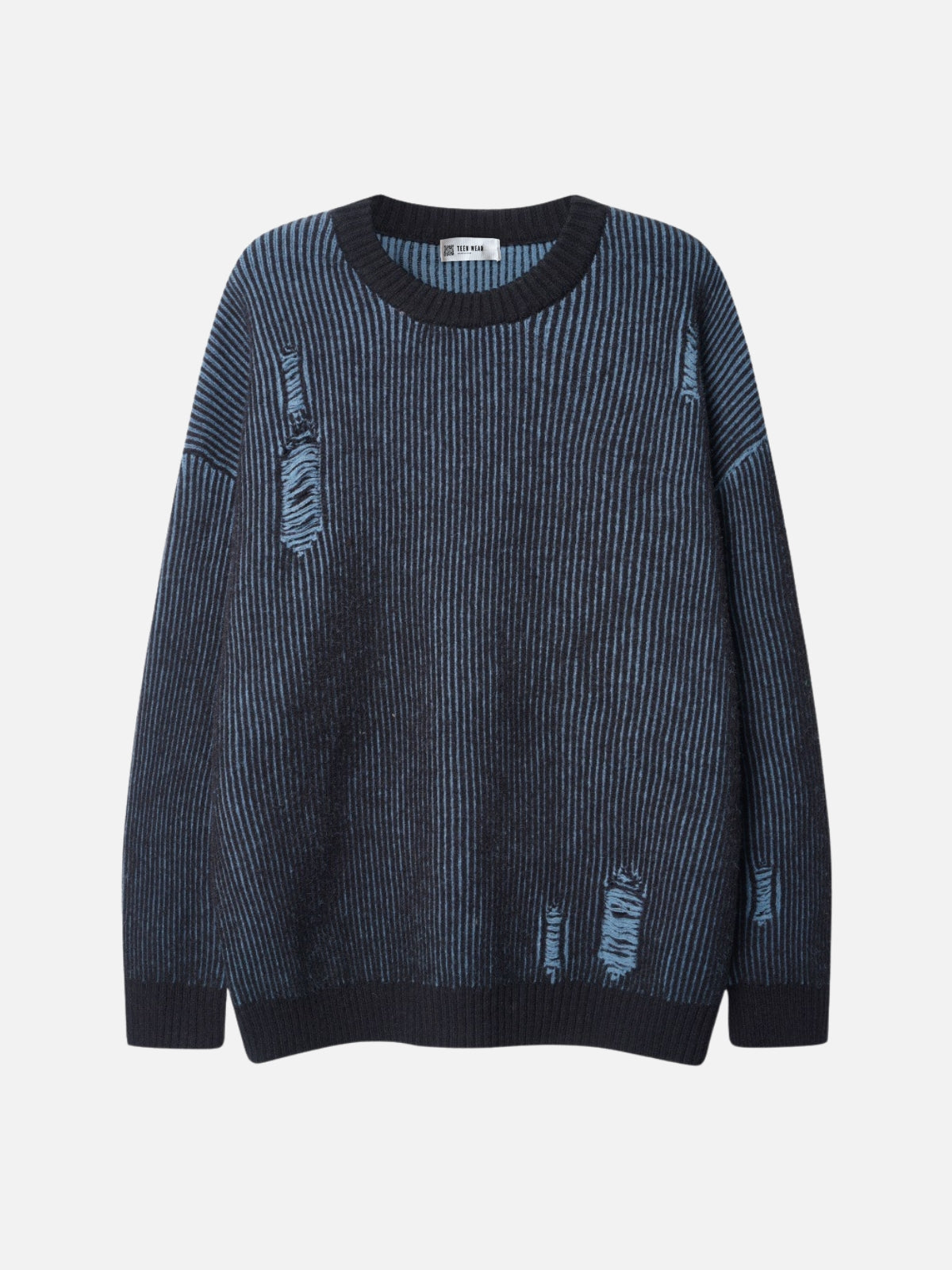 TINTED - Oversized Basic Sweater Blue | Teenwear.eu