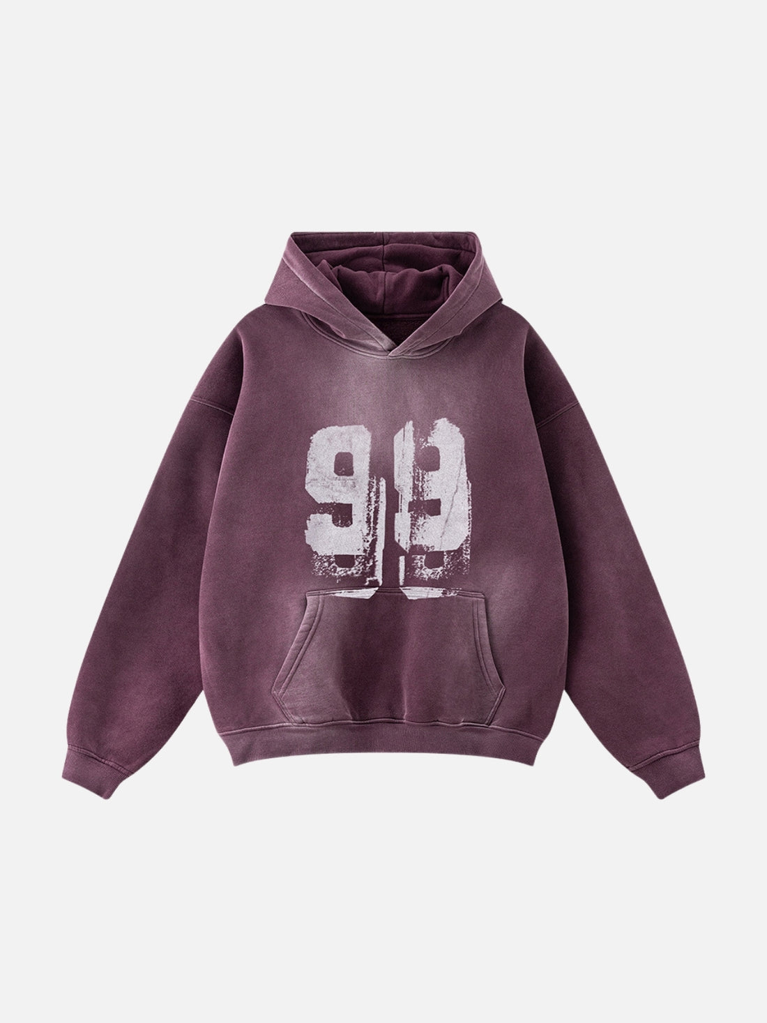 NINETY9 - Oversized Graphic Hoodie Red | Teenwear.eu