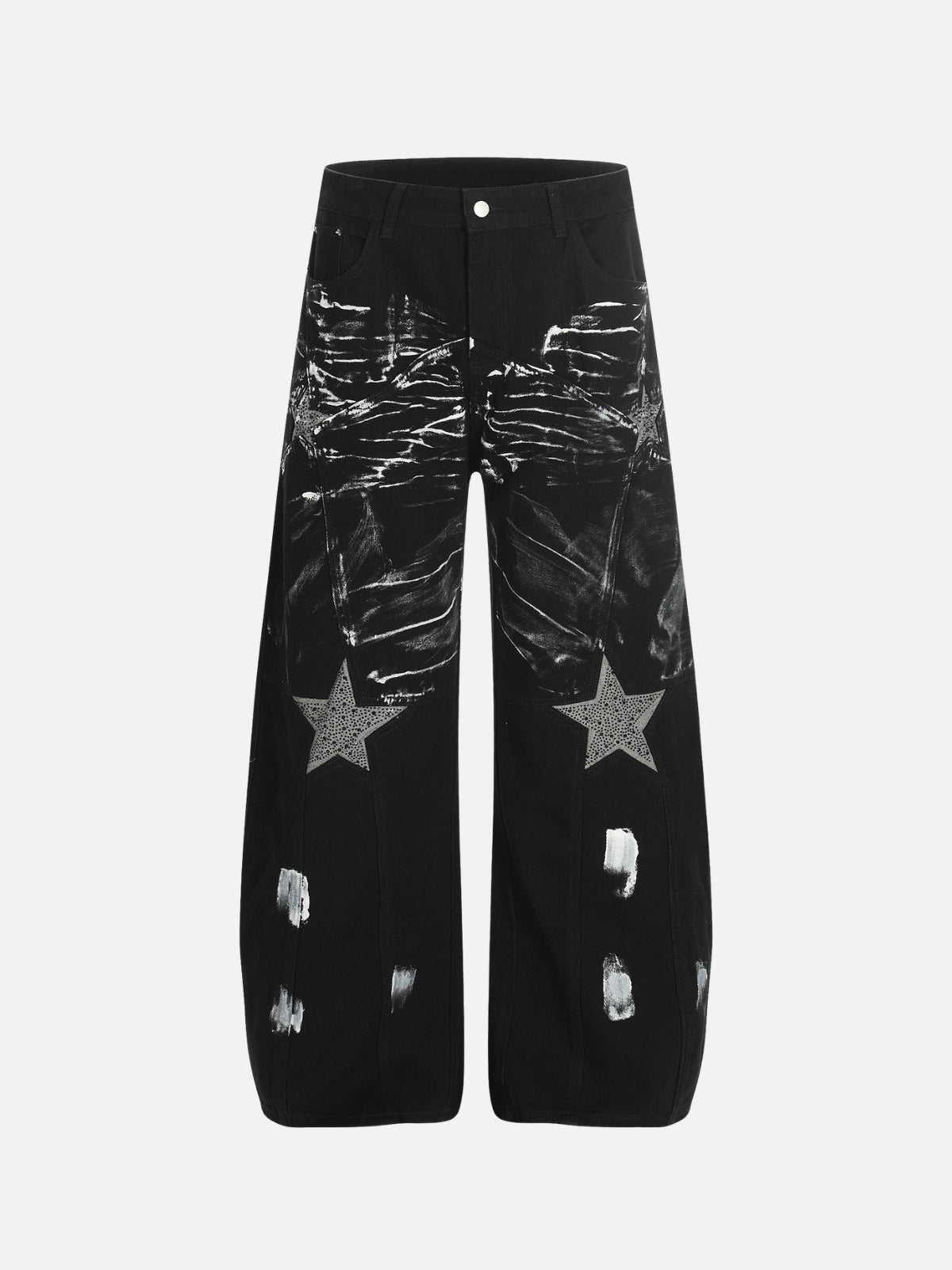 STELRZ – Baggy Graphic Jeans Black | Teenwear.eu