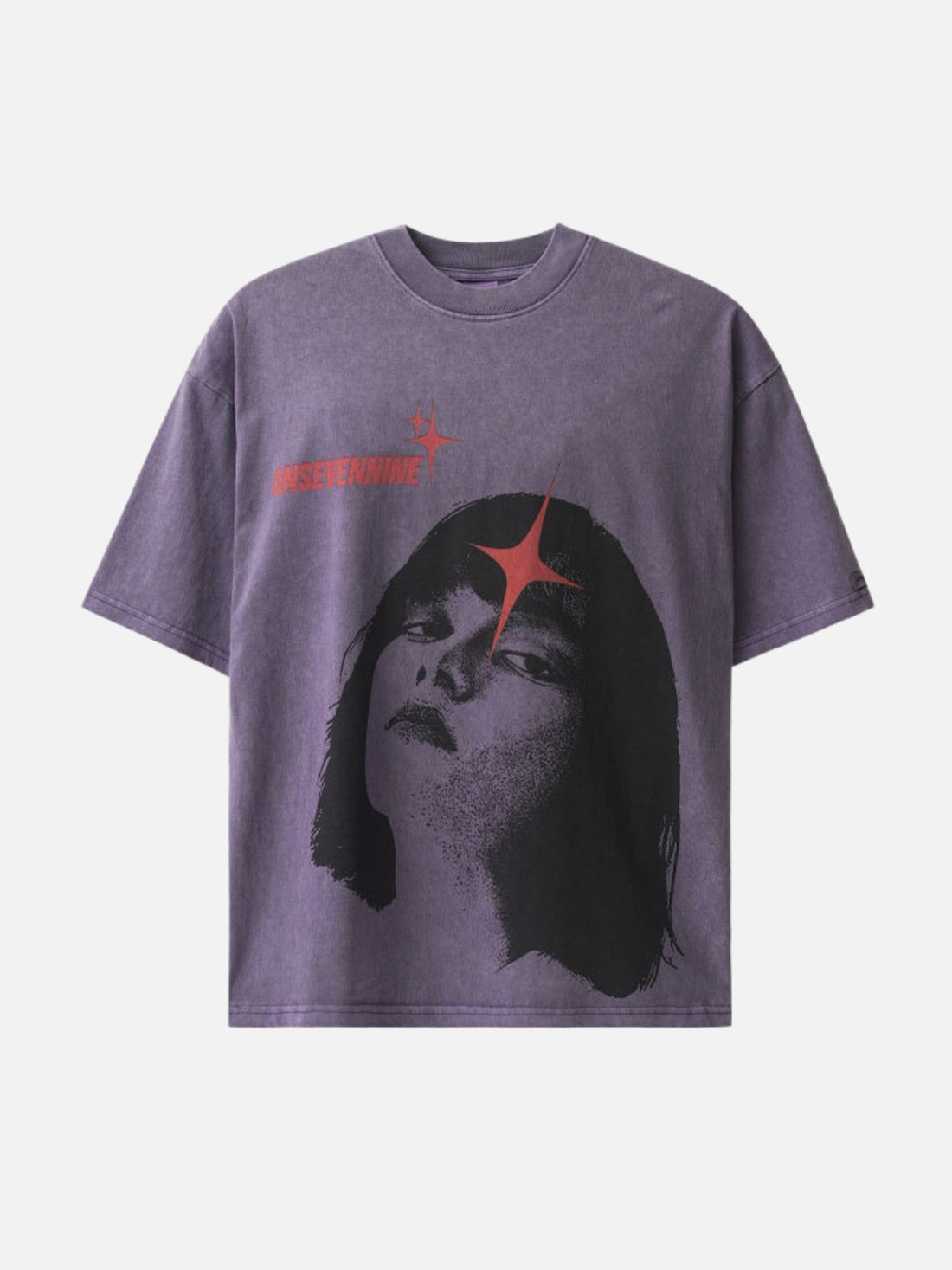 SEVENNINE - Oversized Print T-Shirt Purple | Teenwear.eu