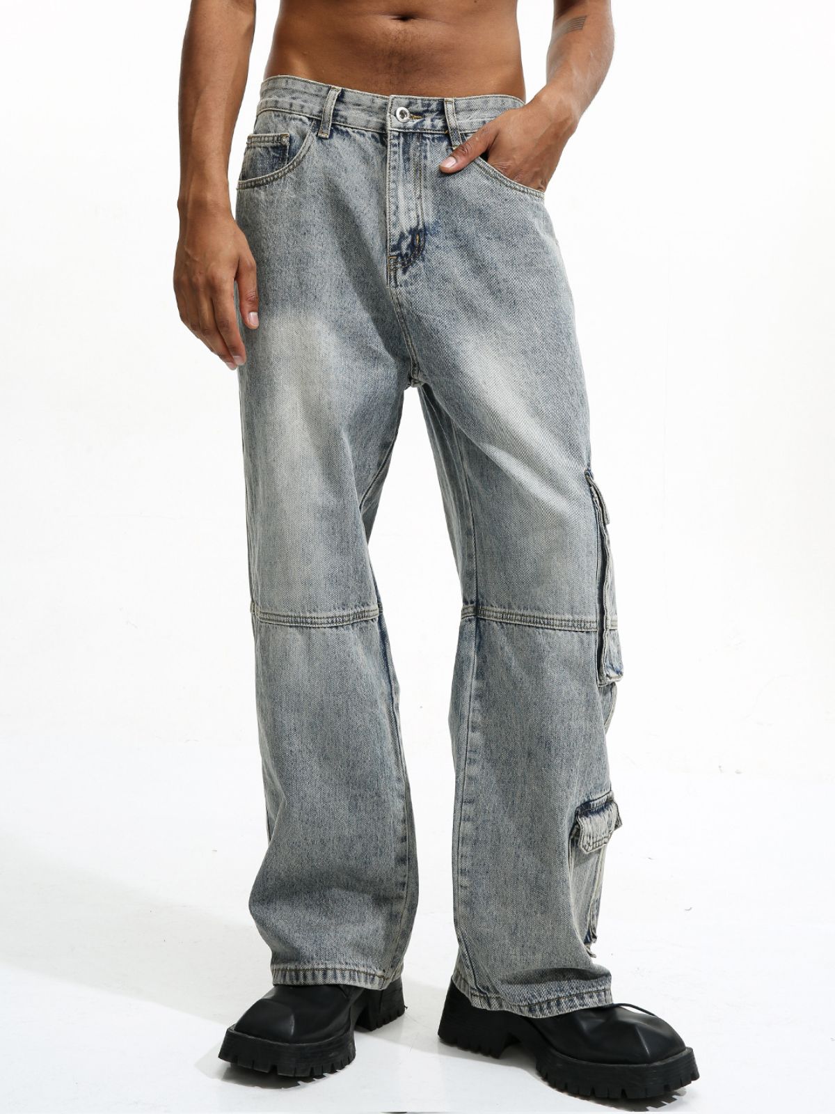 NICHE - Loose Cargo Basic Jeans | Teenwear.eu
