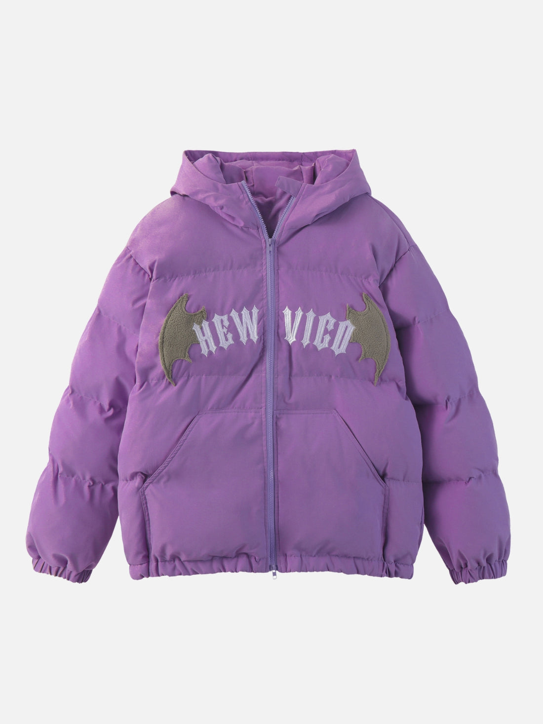 NEW VICO - Puffer Graphic Jacket Black | Teenwear.eu