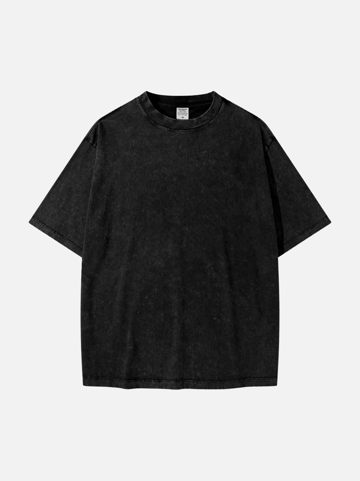 WASHED - Oversized Basic T-Shirt Black | Teenwear.eu