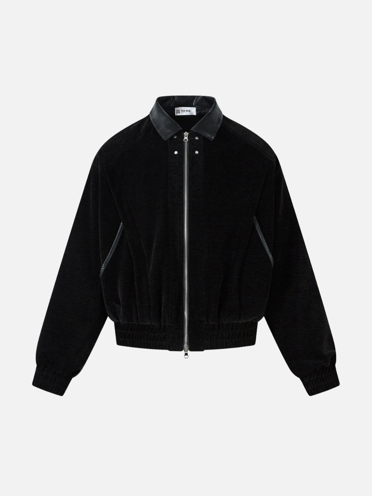 VELZOR – Oversized Velvet Basic Jacket Black | Teenwear.eu