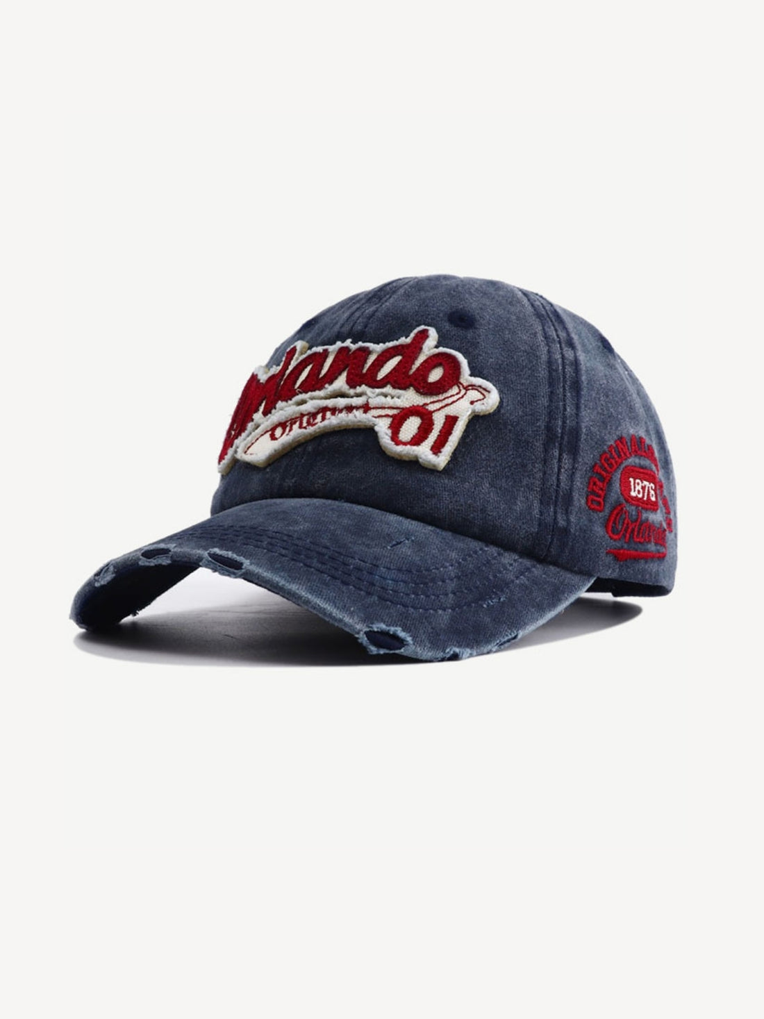 ORLANDO - Graphic Curved Cap Blue 54-60cm | Teenwear.eu