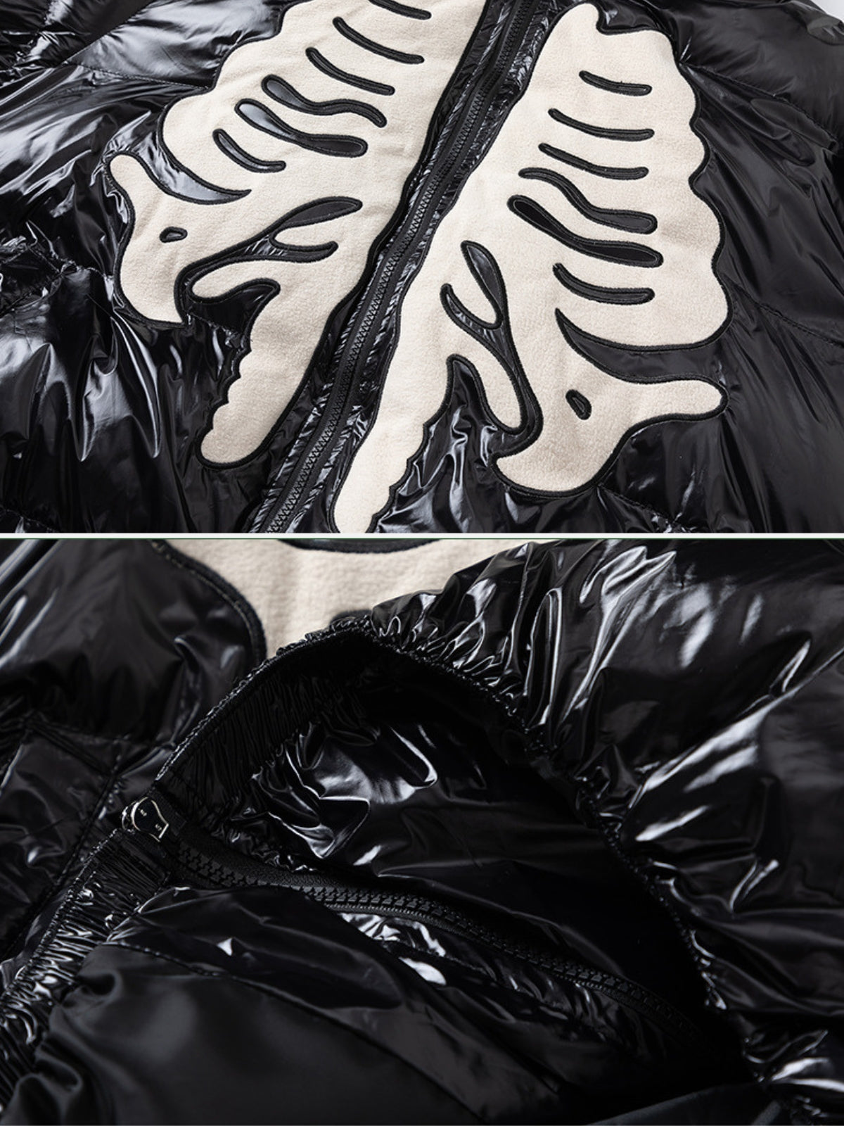 SHINED - Puffer Embroidered Jacket | Teenwear.eu