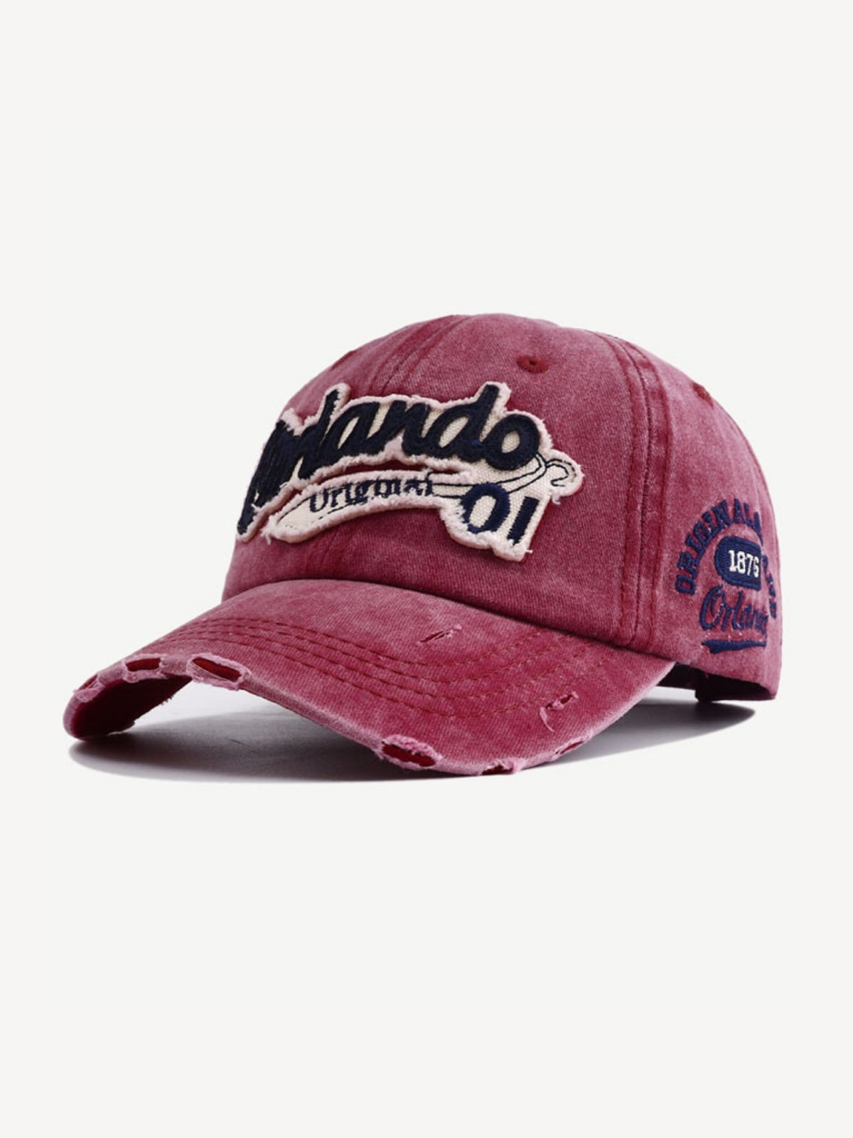ORLANDO - Graphic Curved Cap Red 54-60cm | Teenwear.eu