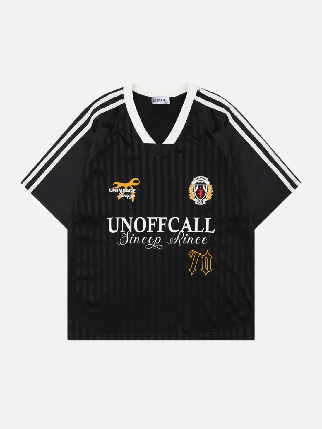 RECALL - Oversized Print Jersey Polo Black | Teenwear.eu