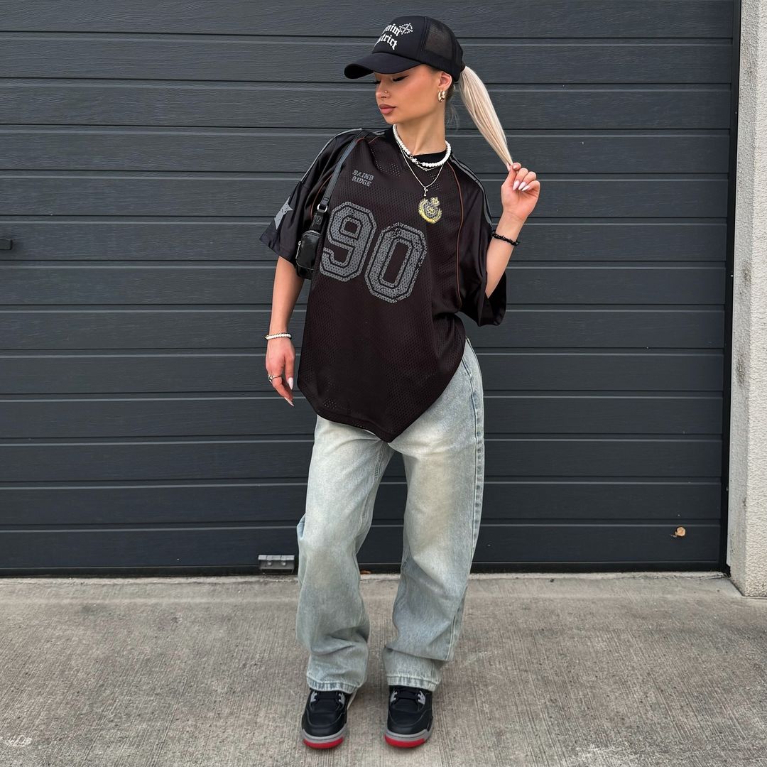 RIDGE - Oversized Graphic Jersey T-Shirt | Teenwear.eu