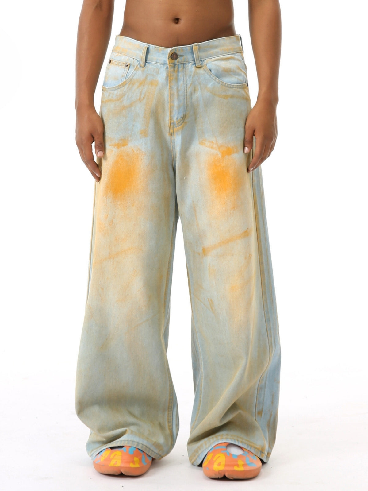 RAIDS - Baggy Graphic Jeans Blue | Teenwear.eu