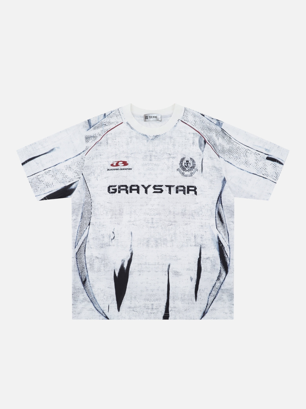 RACER - Oversized Print T-Shirt White | Teenwear.eu