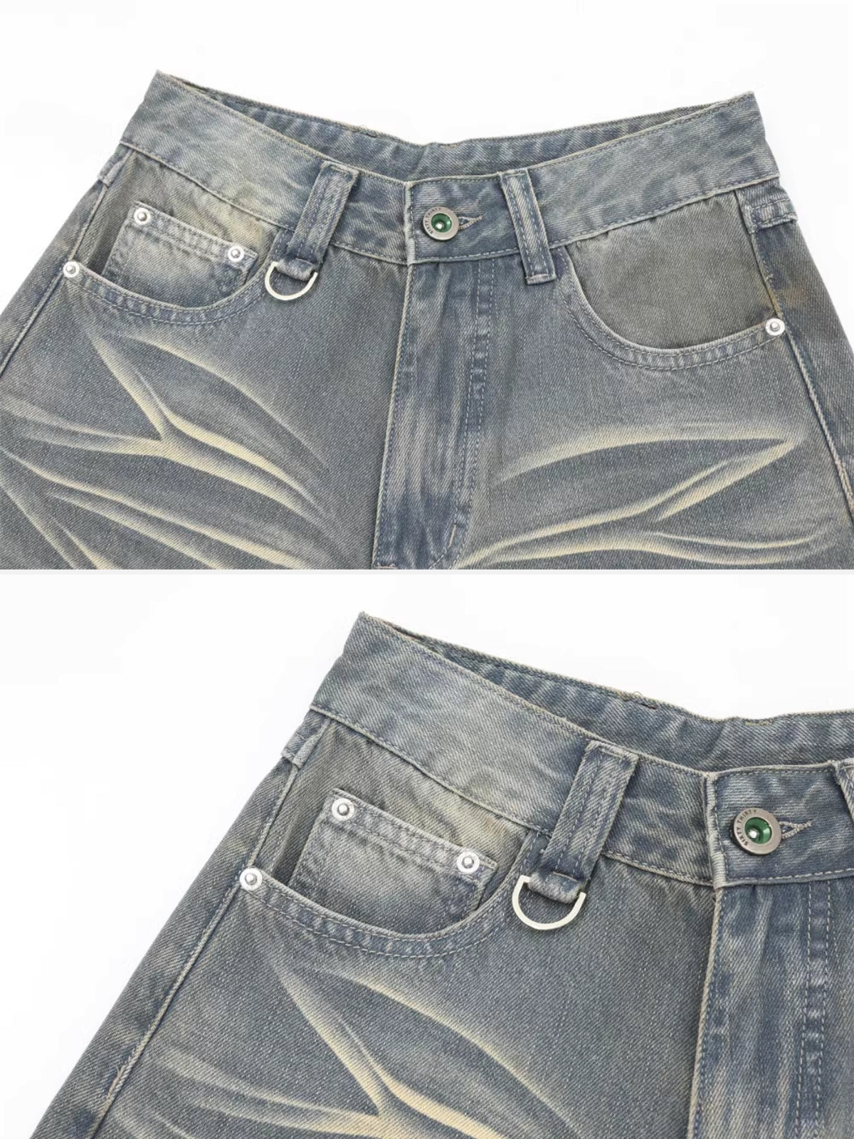 SCRAPED - Loose Denim Basic Jorts | Teenwear.eu