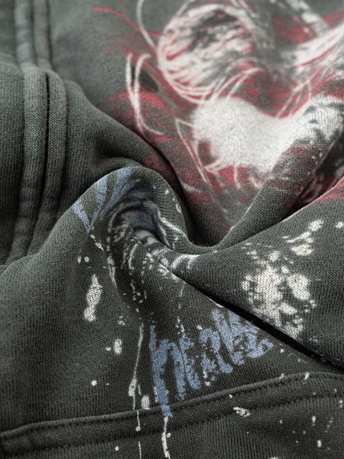 KINGRESS - Oversized Print Zip Up Hoodie | Teenwear.eu