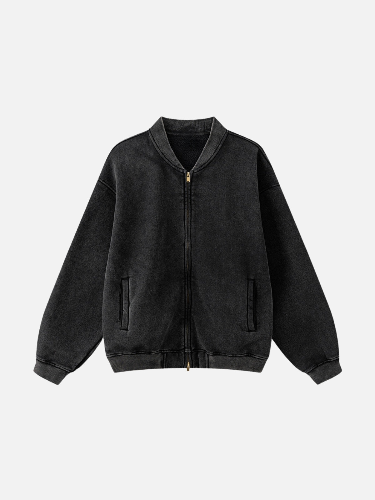 JACKETED - Oversized Basic Jacket Washed Black | Teenwear.eu