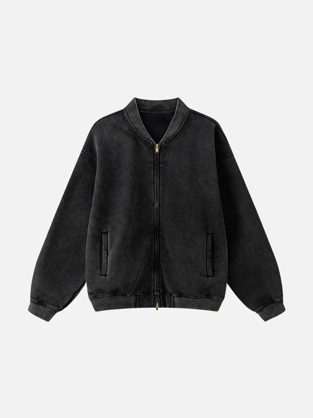 JACKETED - Oversized Basic Jacket Washed Black | Teenwear.eu