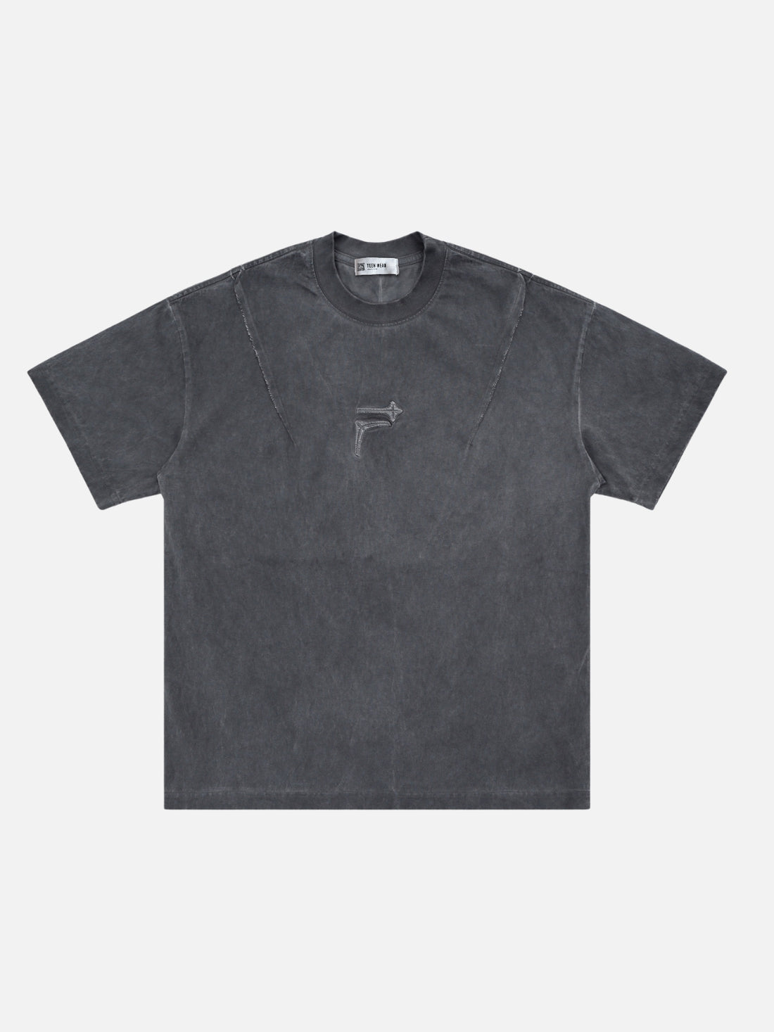 SWORDS - Oversized Embroidered T-shirt Grey | Teenwear.eu