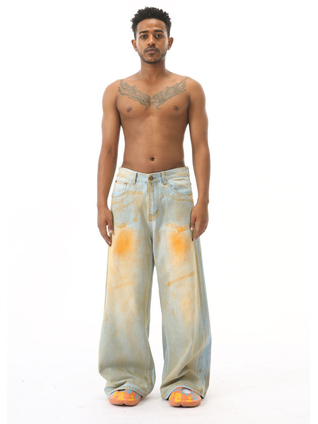 RAIDS - Baggy Graphic Jeans Blue | Teenwear.eu