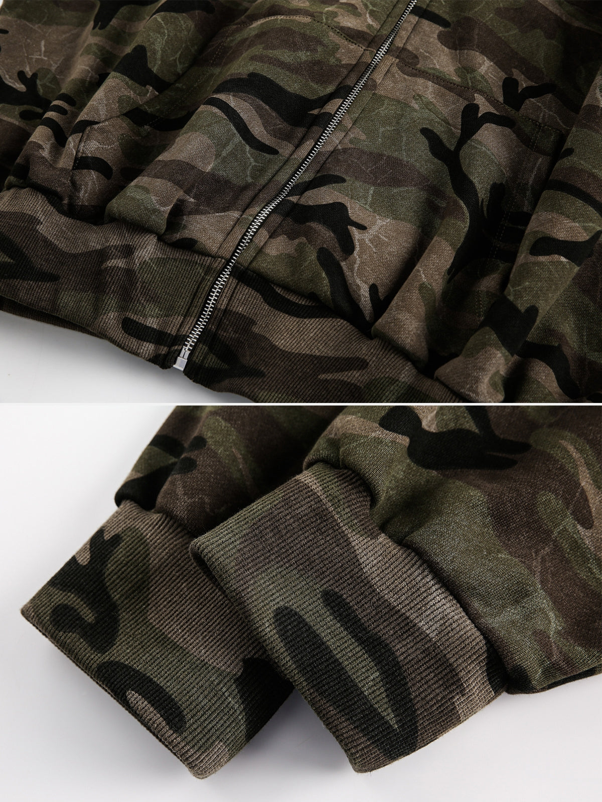 CAMMOS - Cropped Basic Zip Up Hoodie | Teenwear.eu