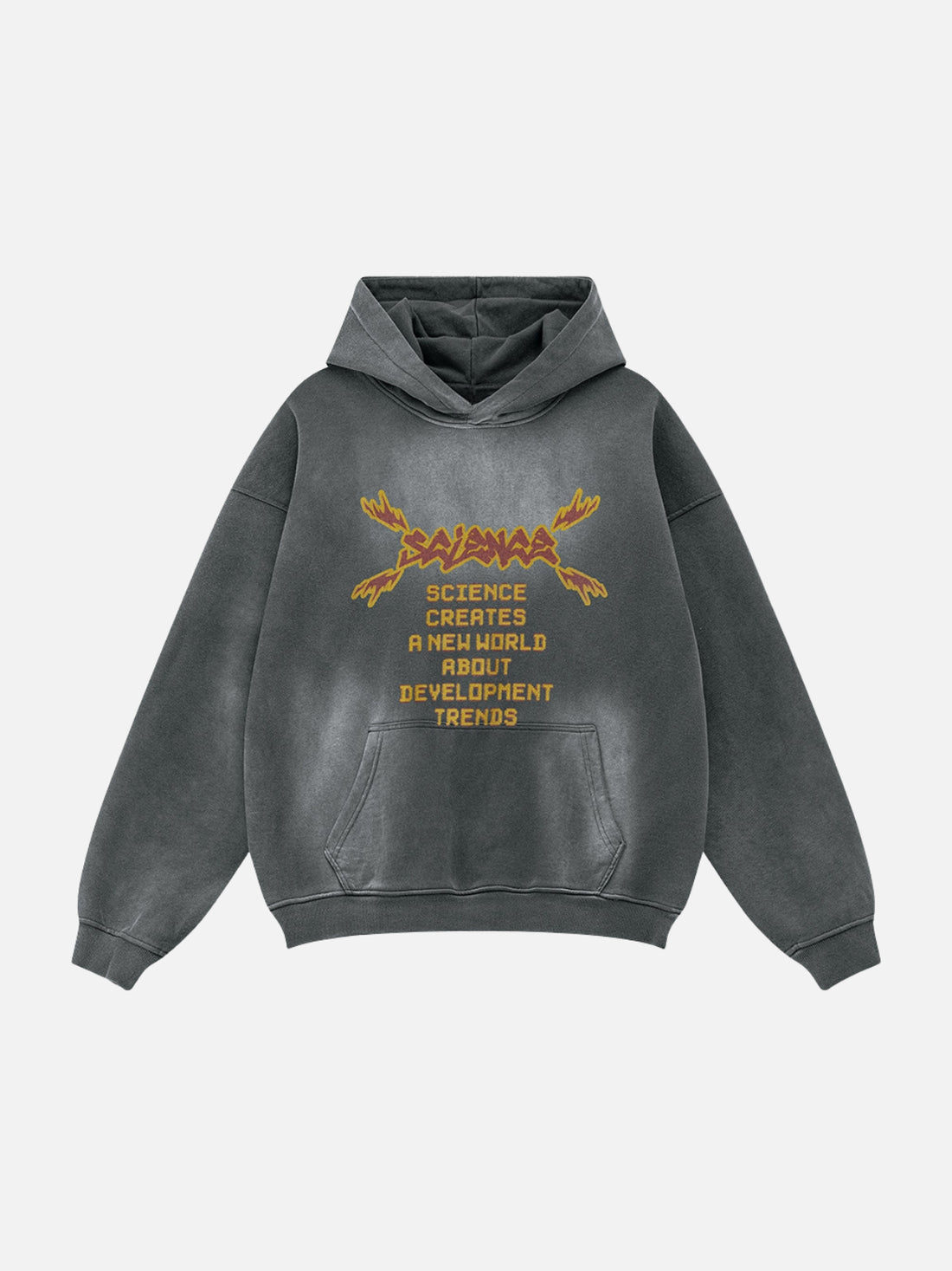 CREATES - Oversized Print Hoodie Black | Teenwear.eu