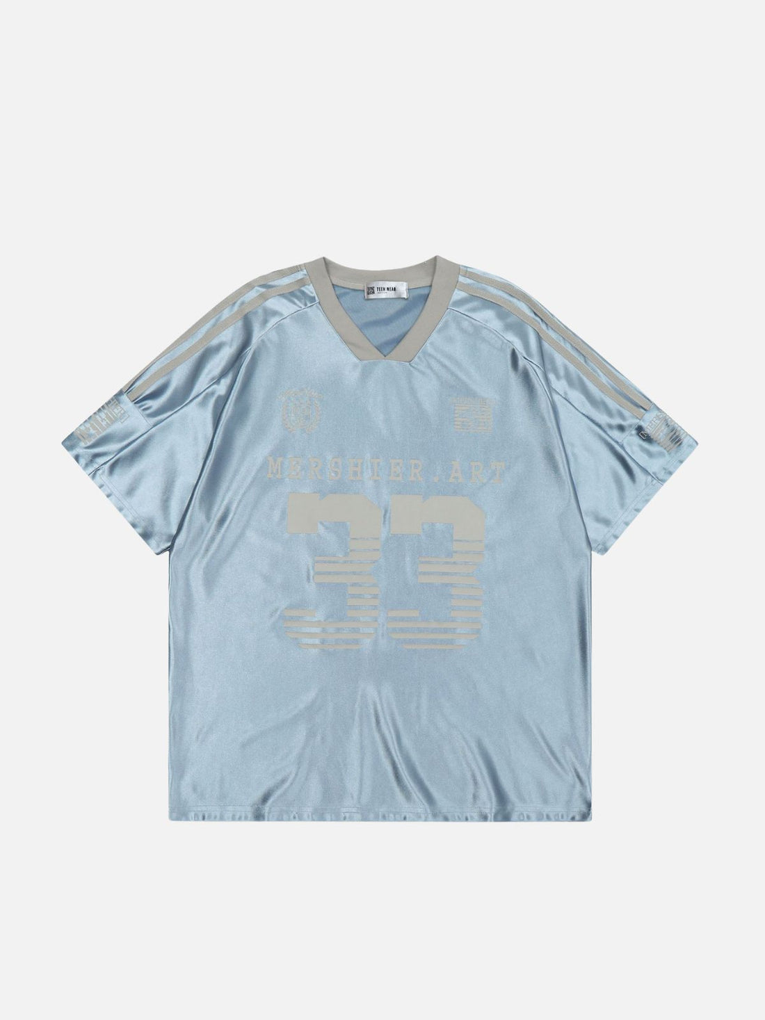 MERSHIER - Oversized Graphic Jersey White | Teenwear.eu