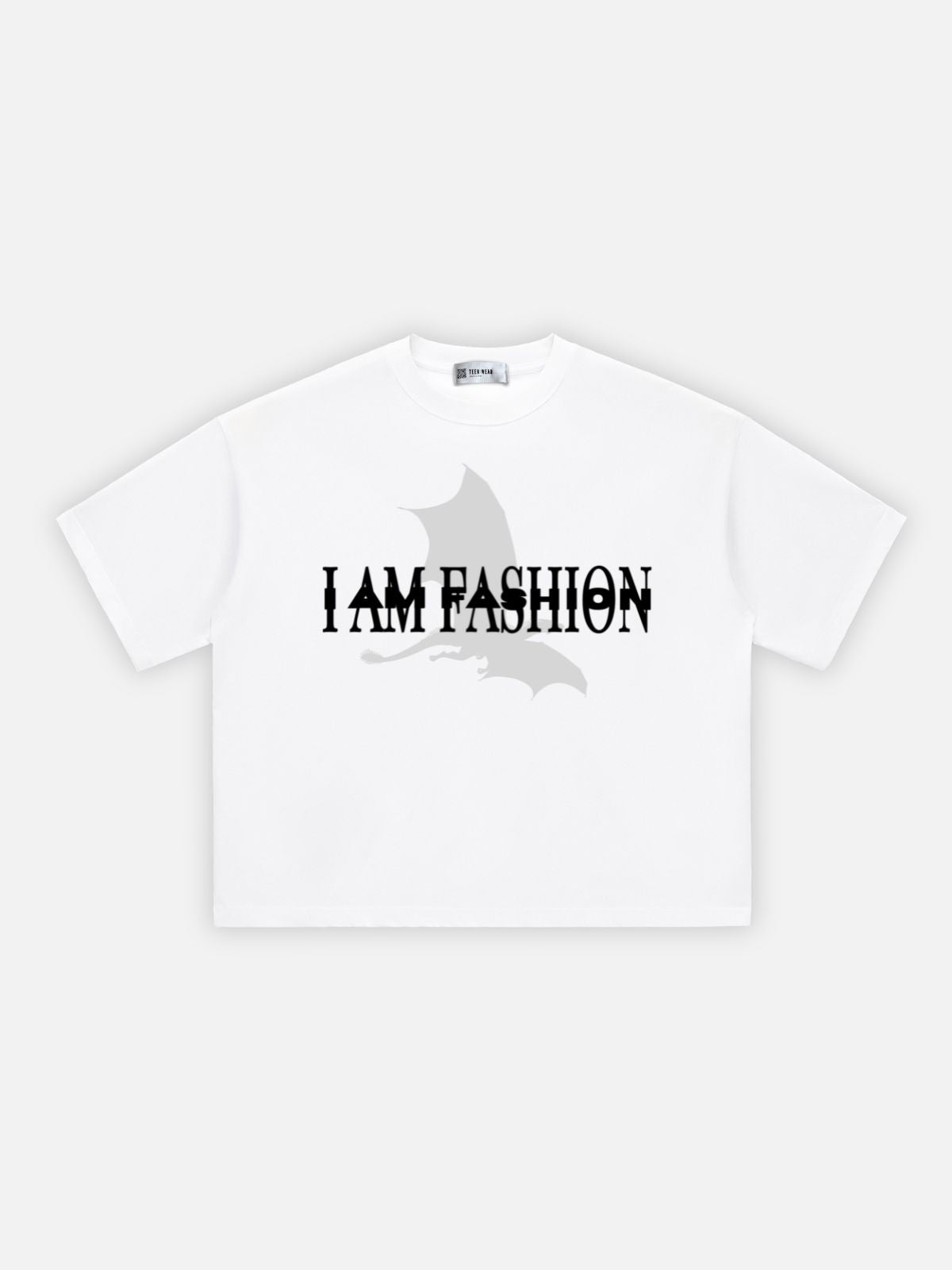 I AM FASHION - Boxy Fit Print T-shirt White | Teenwear.eu