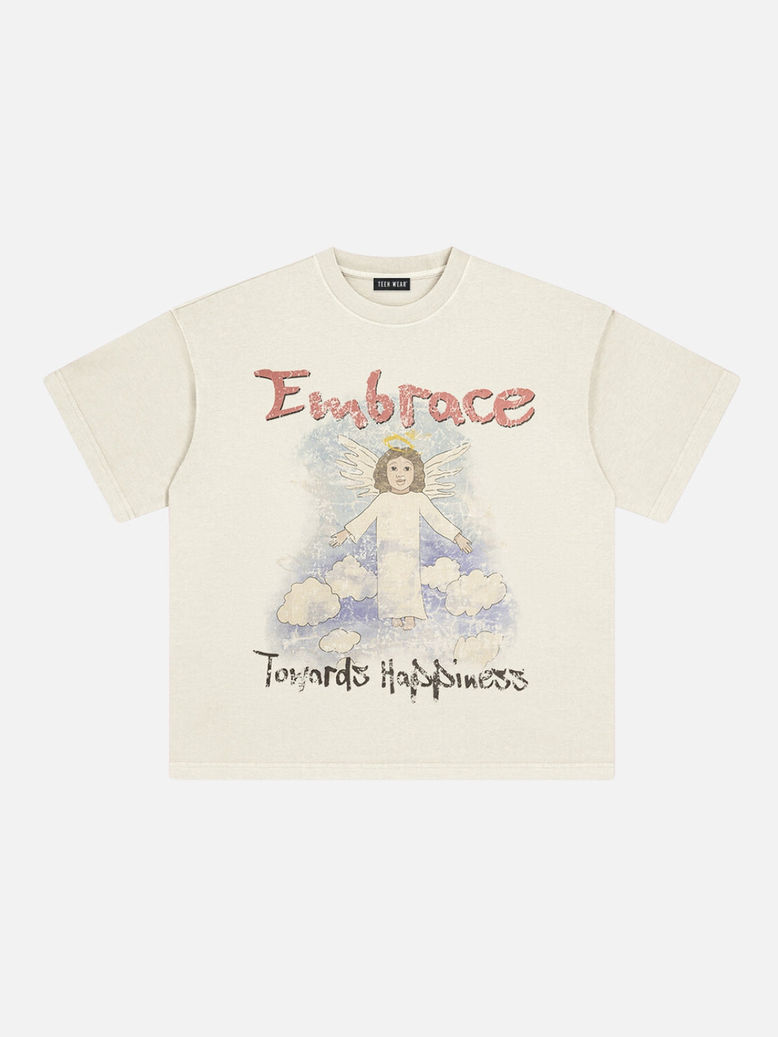 EMBRACE - Oversized Print T-Shirt Black | Teenwear.eu