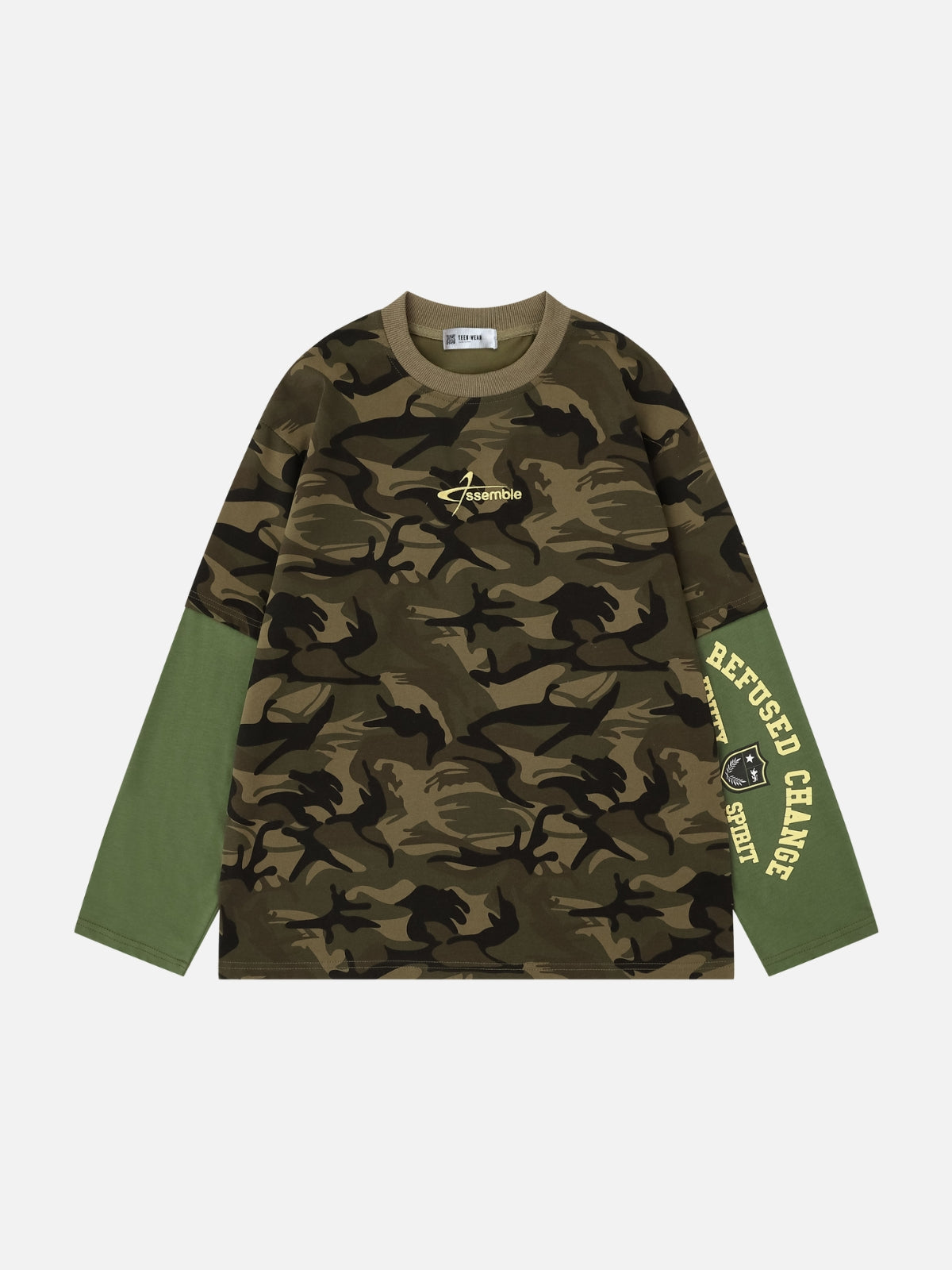 HIDEX - Oversized Print T-Shirt Green | Teenwear.eu