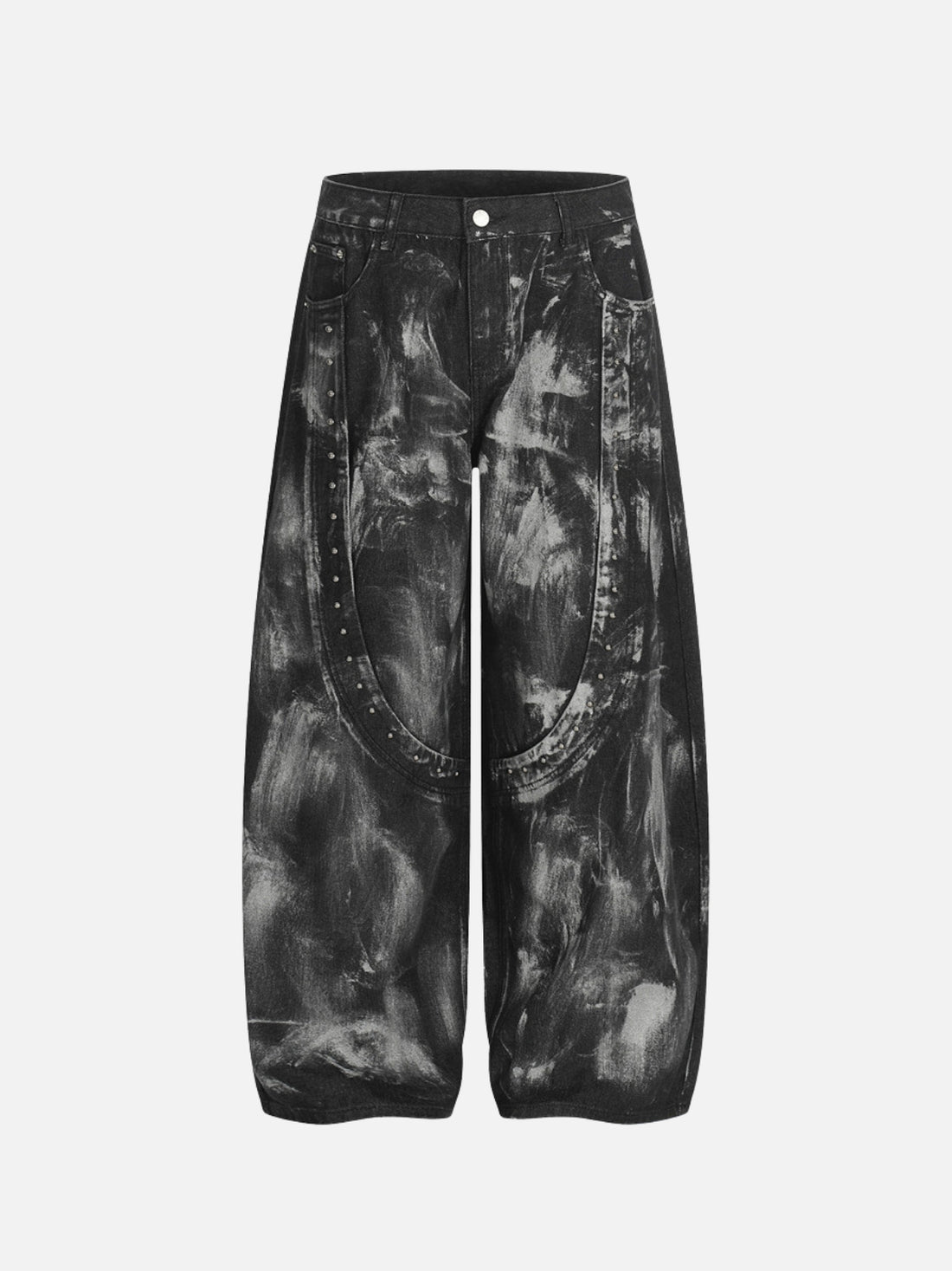 FUMEE – Baggy Graphic Jeans Black | Teenwear.eu