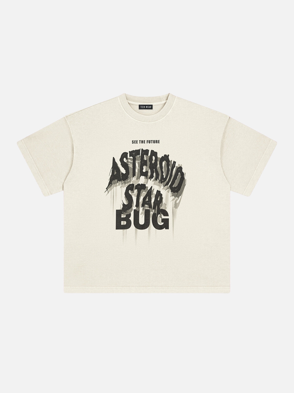 STARBUG - Oversized Print T-Shirt Beige | Teenwear.eu