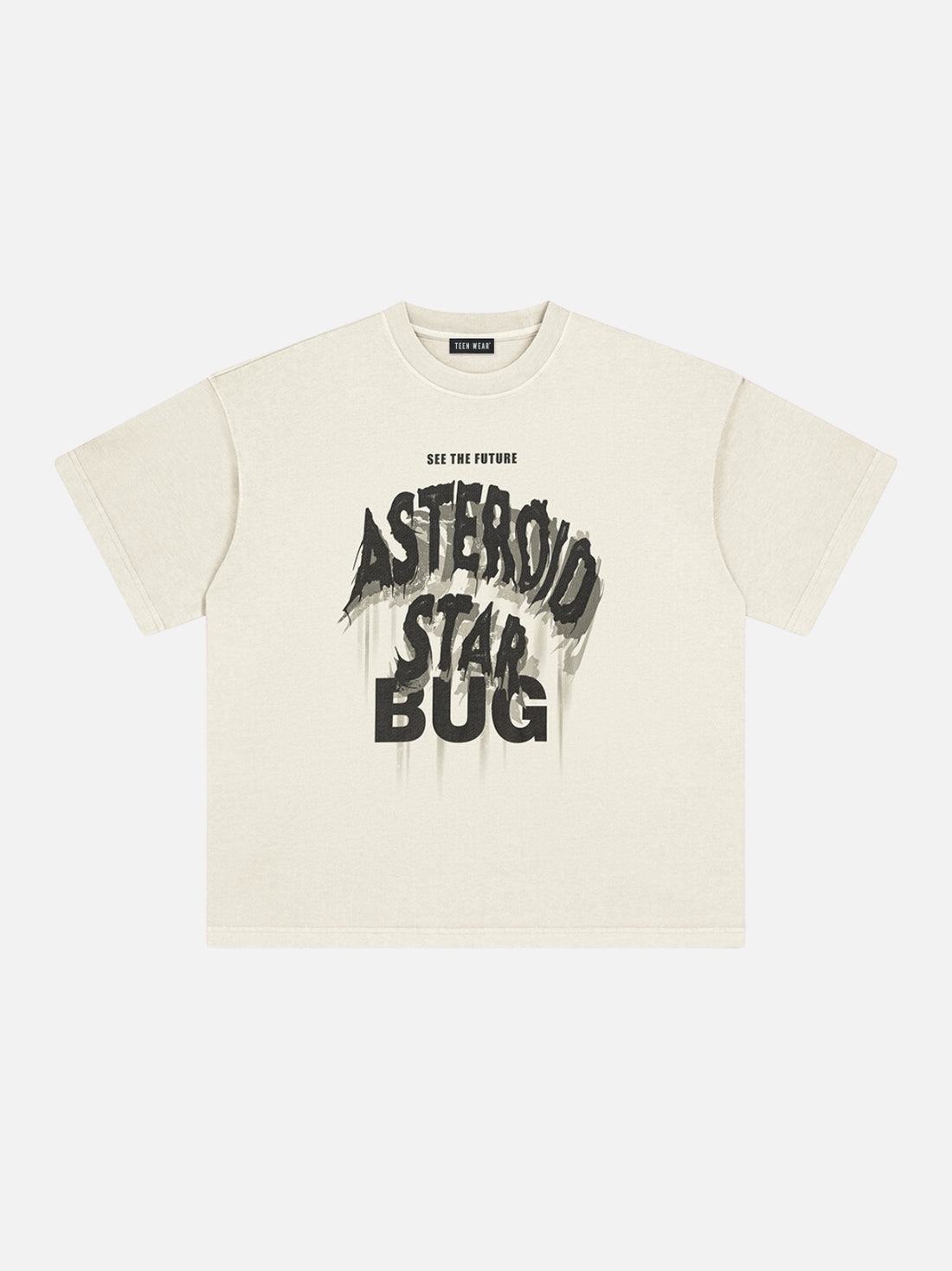 STARBUG - Oversized Print T-Shirt Beige | Teenwear.eu
