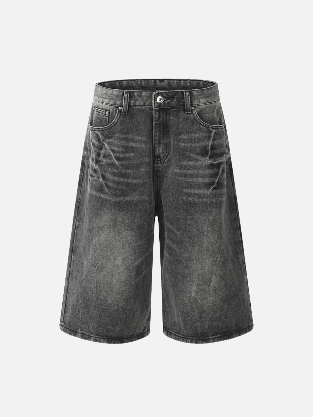 HUGOS - Baggy Basic Jorts Grey | Teenwear.eu