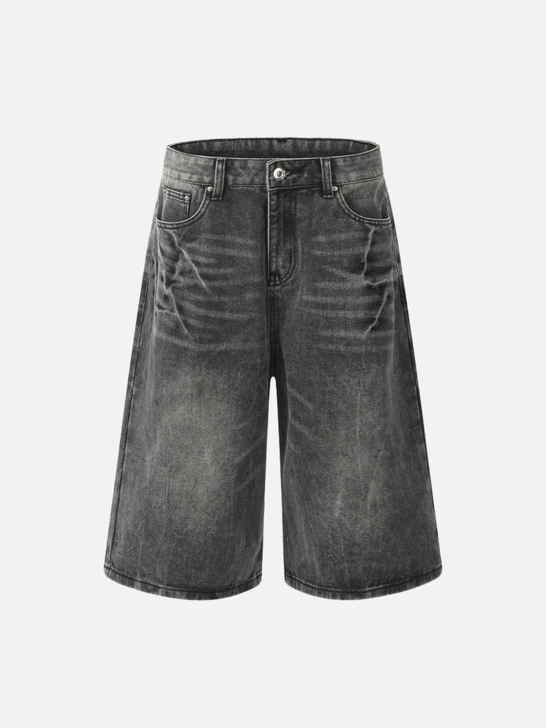 HUGOS - Baggy Basic Jorts Grey | Teenwear.eu