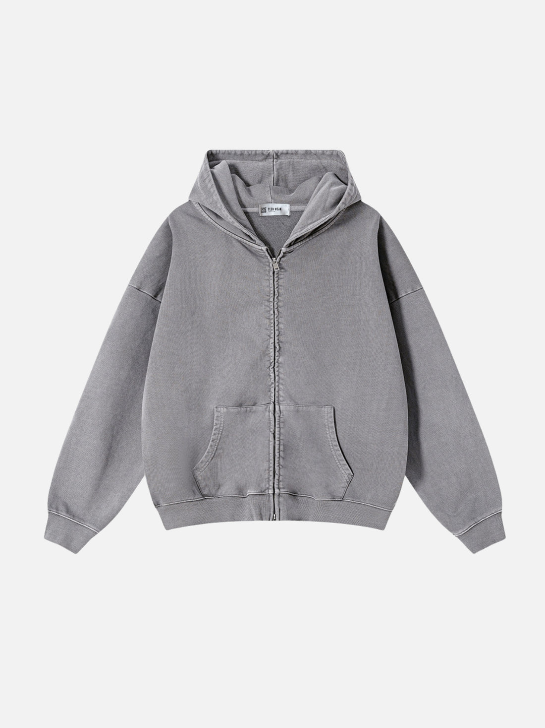 DRYSICK - Premium Oversized Basic Zip Up Hoodie Grey | Teenwear.eu