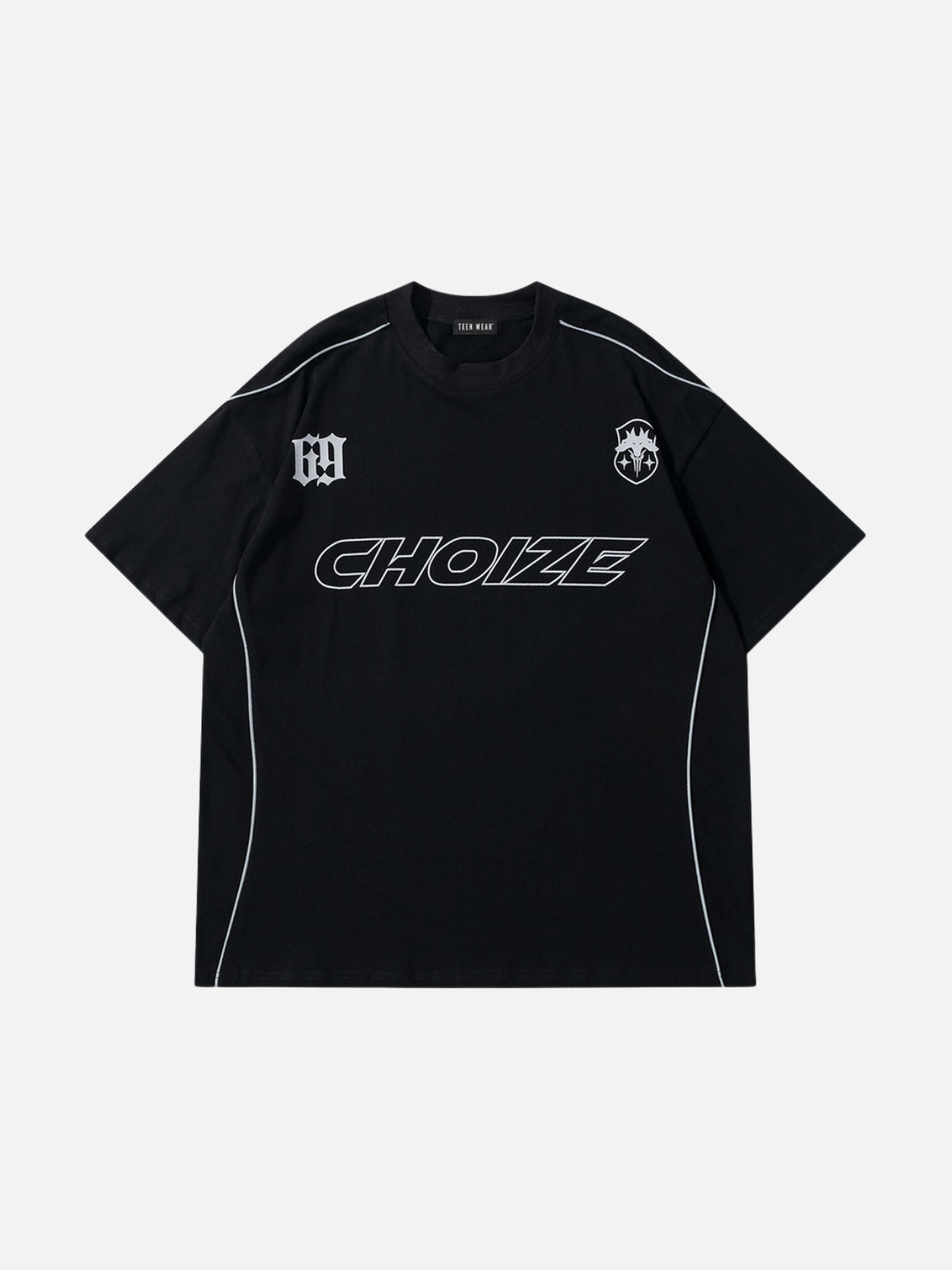 CHOIZE - Oversized Print T-Shirt Black | Teenwear.eu