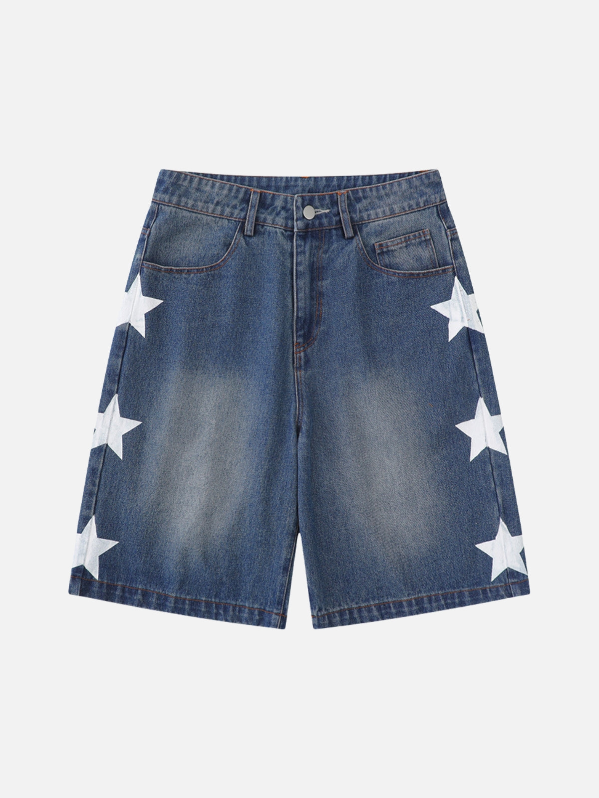 STARZEN - Baggy Graphic Shorts Blue | Teenwear.eu