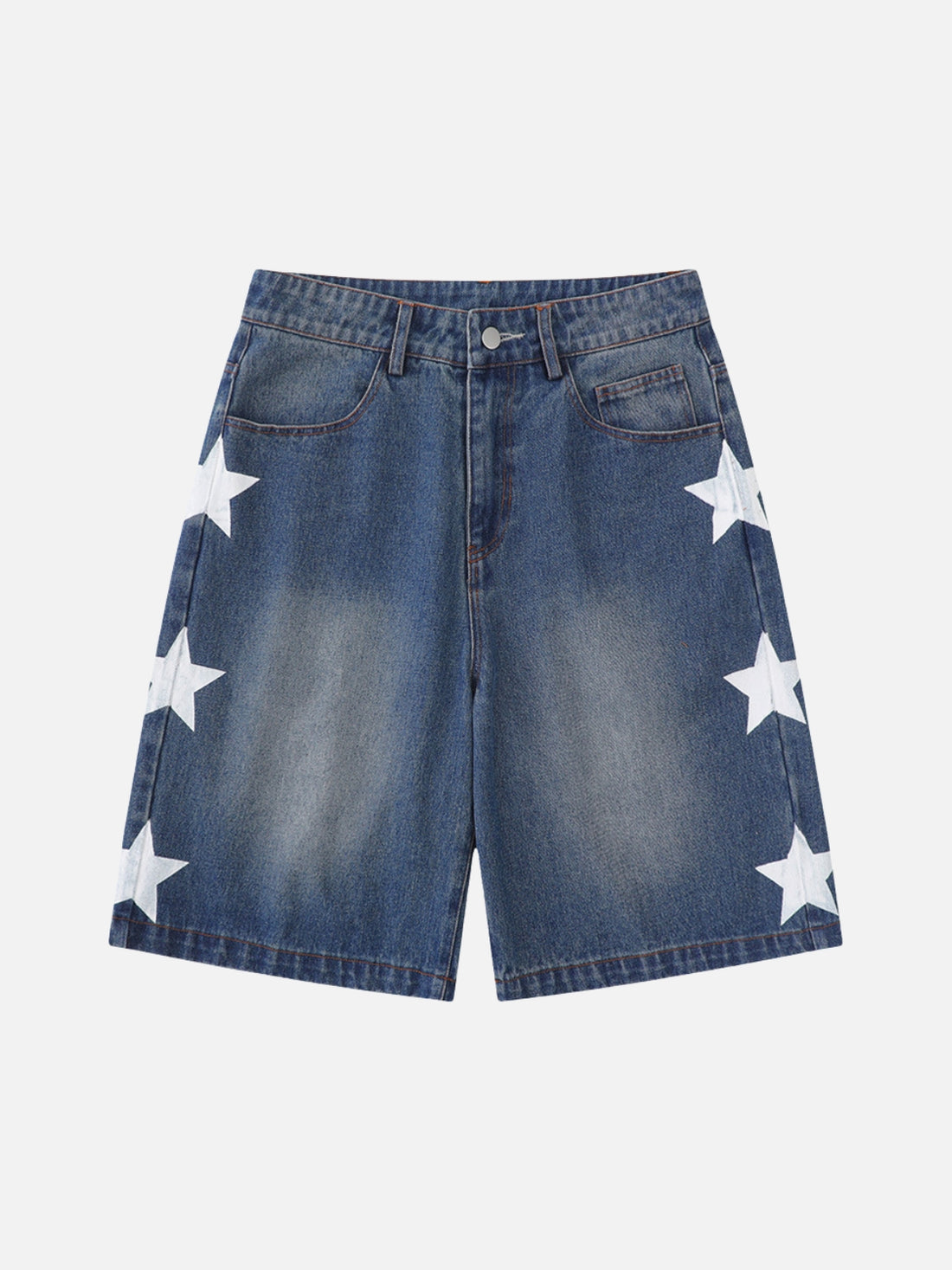 STARZEN - Baggy Graphic Shorts Blue | Teenwear.eu