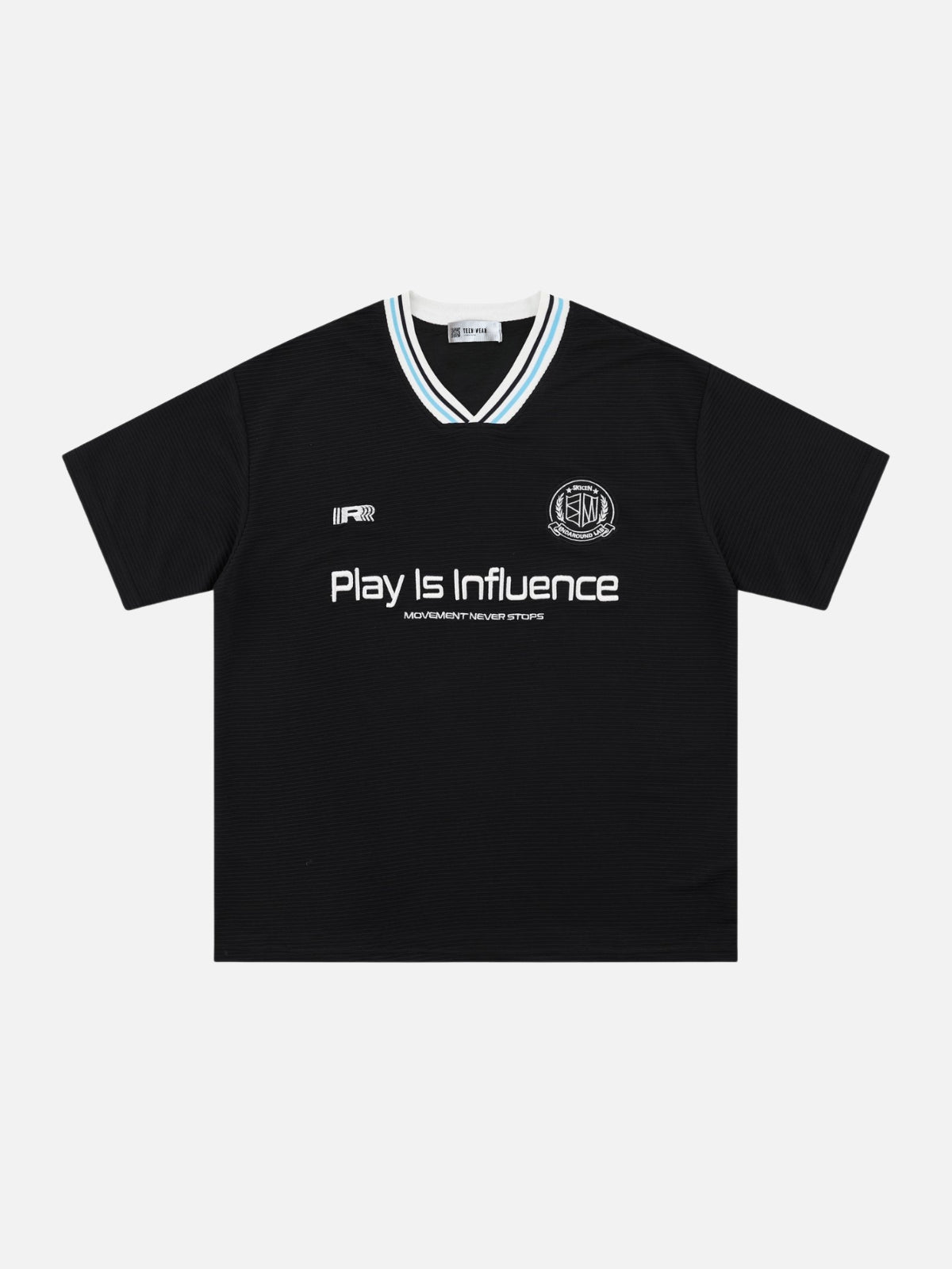 INFLUENCE - Oversized Graphic Jersey T-Shirt Black | Teenwear.eu
