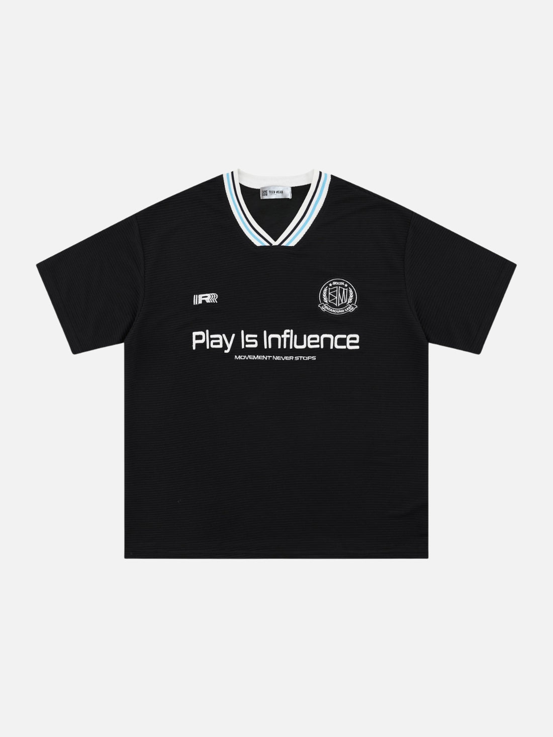 INFLUENCE - Oversized Graphic Jersey T-Shirt Black | Teenwear.eu