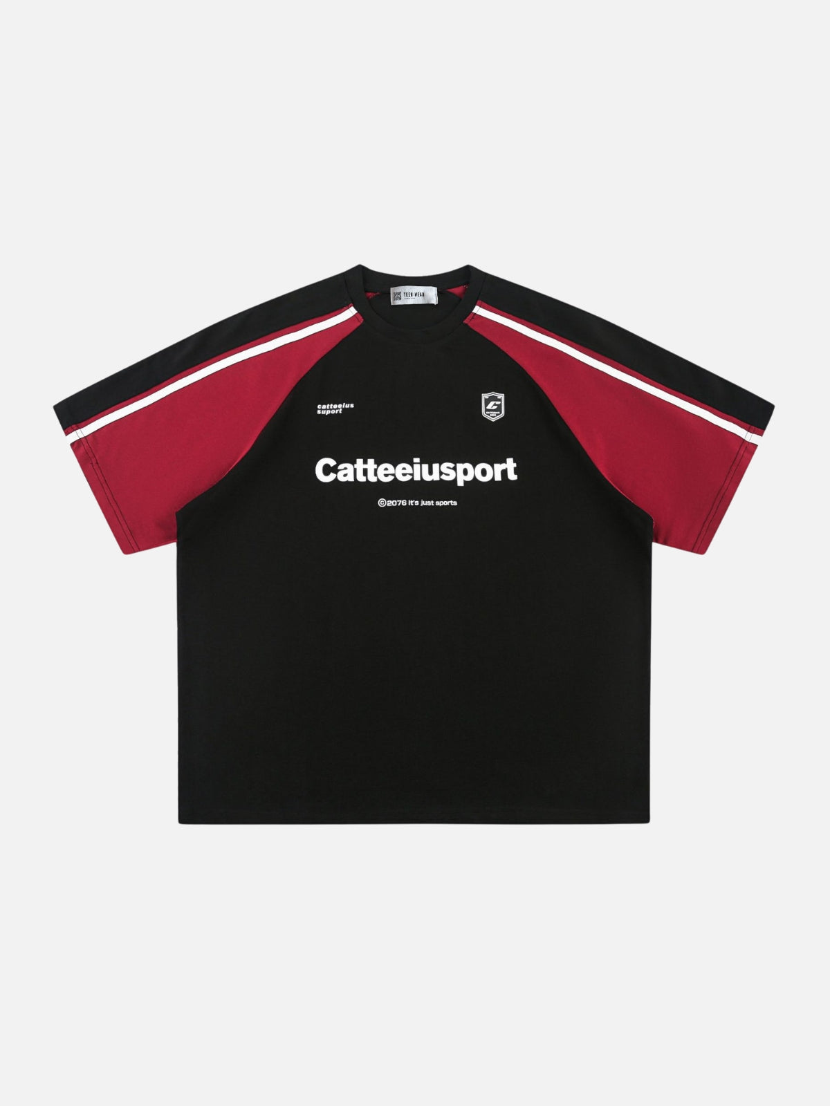 CATTEEIU - Oversized Graphic T-Shirt Black | Teenwear.eu